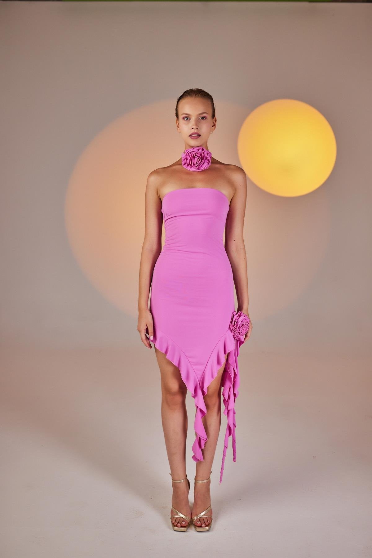 Rosanna Elbise Pembe