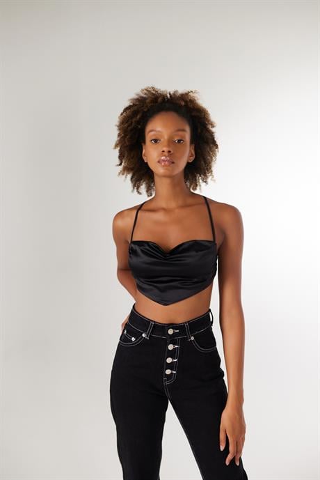 Shery Crop Siyah Siyah L