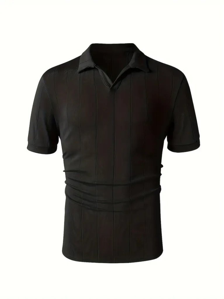 Erkek Kısa Kollu Polo Yakalı Triko Bluz, 34335