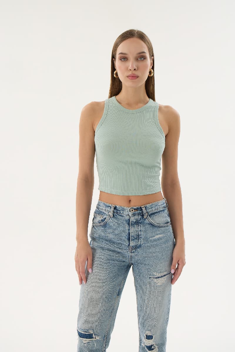 16154 Kadın Kaşkorse Kalın Askılı Crop