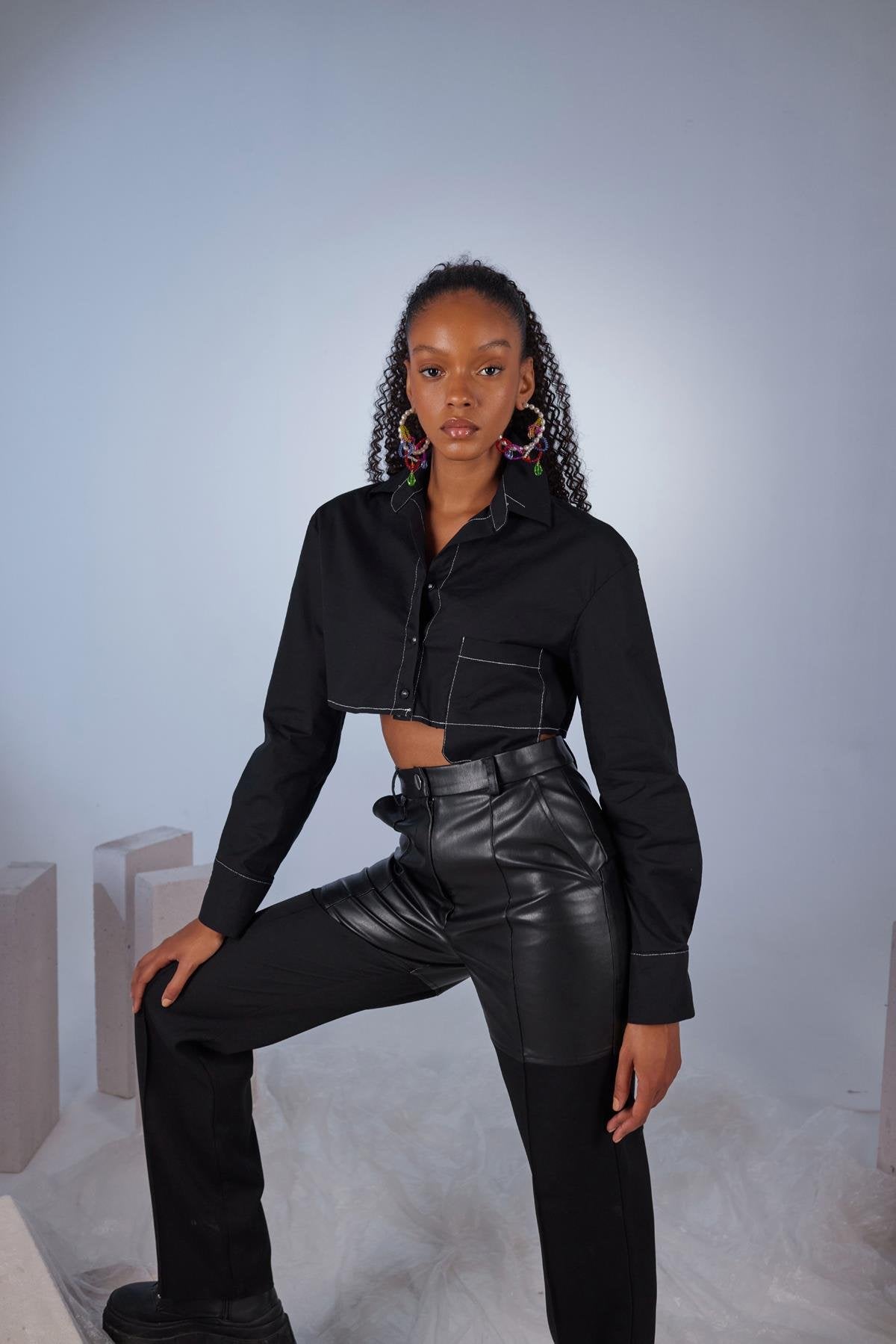 Pocket Gömlek Siyah