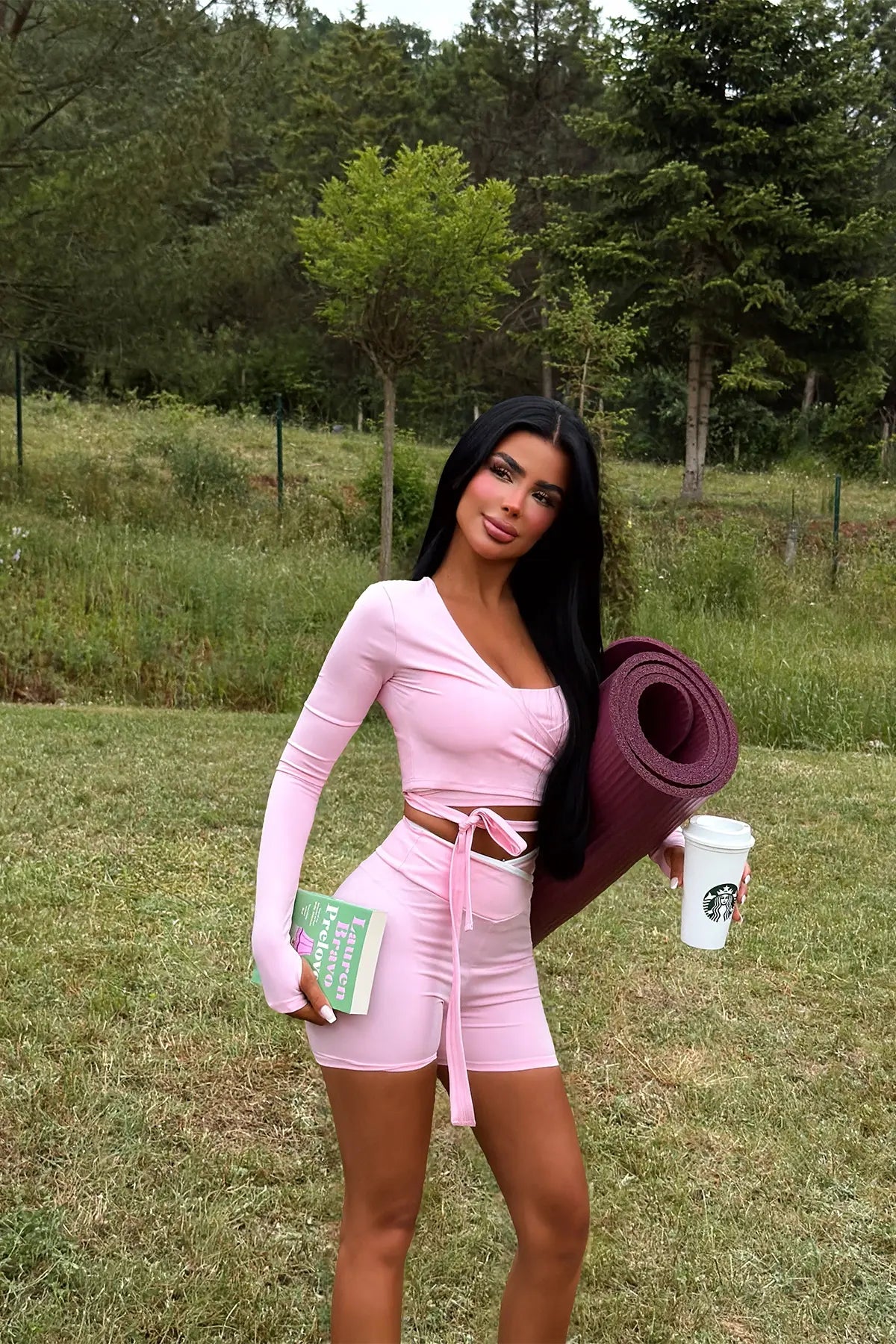 Pembe Elysia 5 li Yoga Set