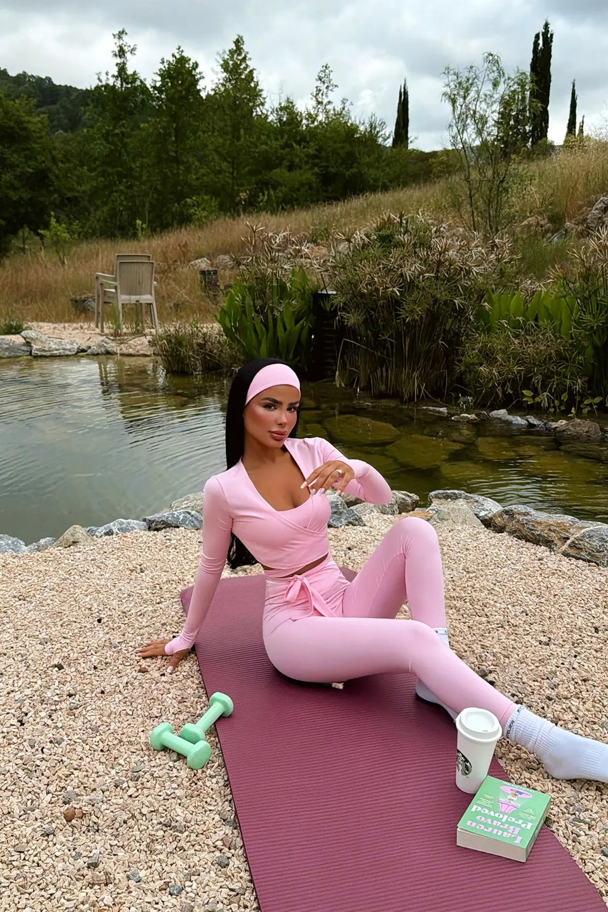 Pembe Elysia 5 li Yoga Set