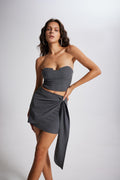 Glop Striped Norma Bustier Gray