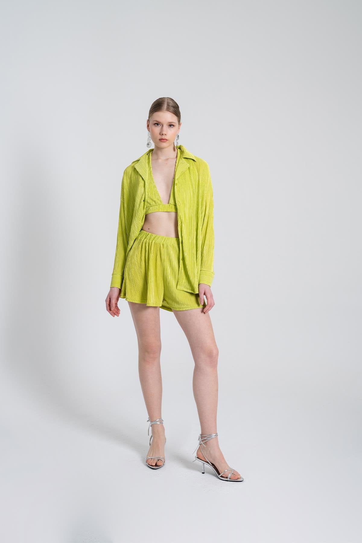 Comfy Oversize Gömlek Yeşil