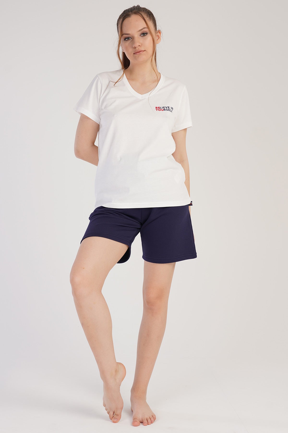 Woman Believe In Short Set