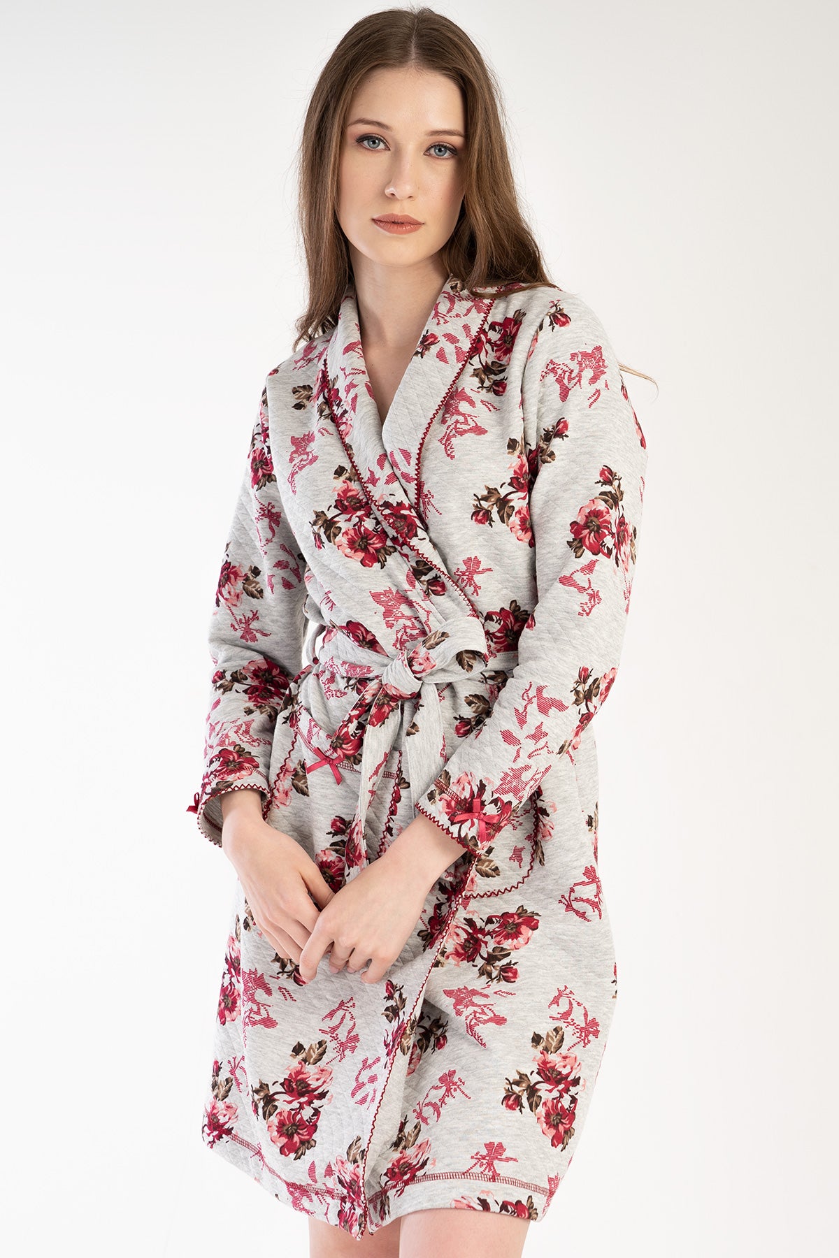 Woman Quilting Nelly Dressing Gown