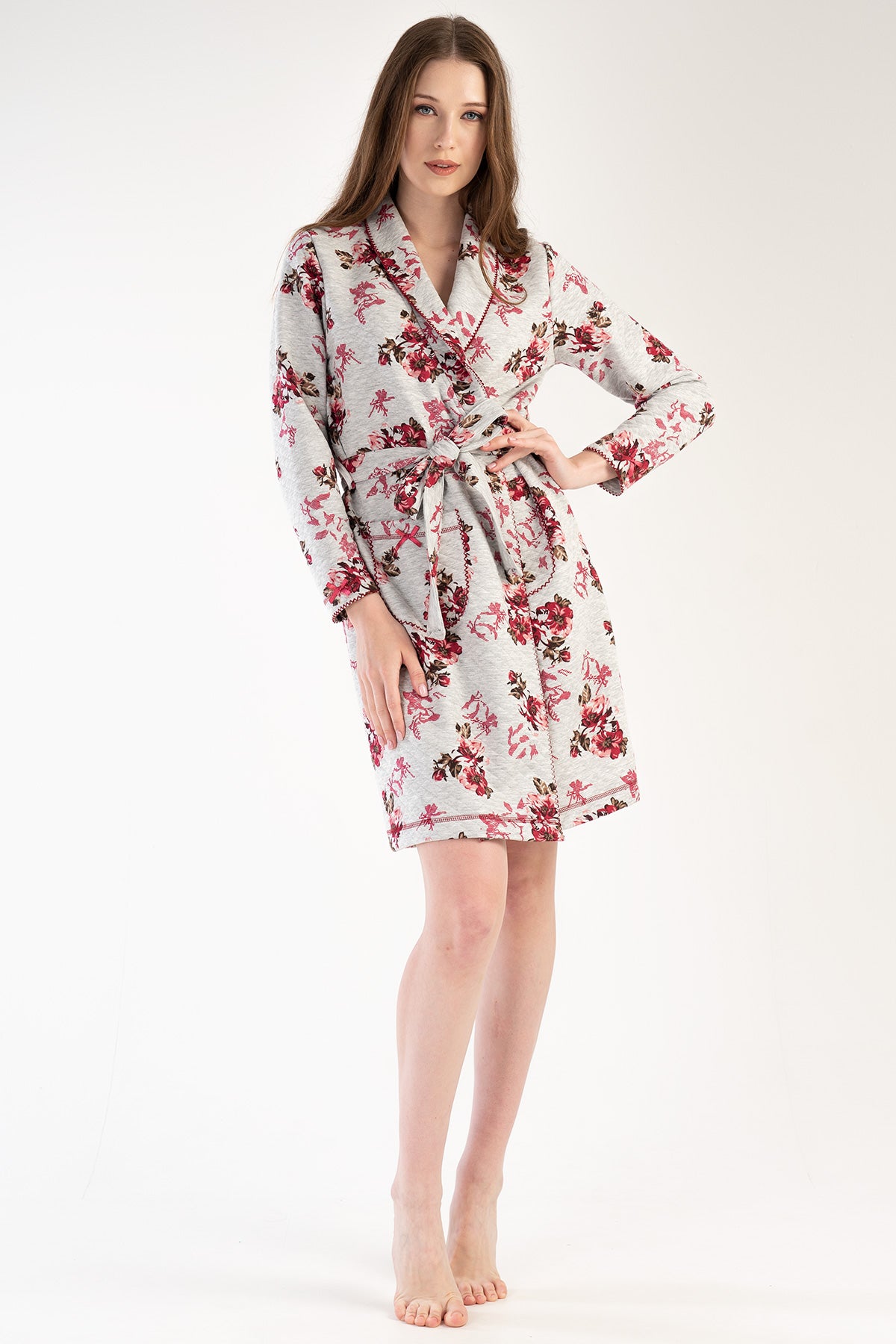 Woman Quilting Nelly Dressing Gown