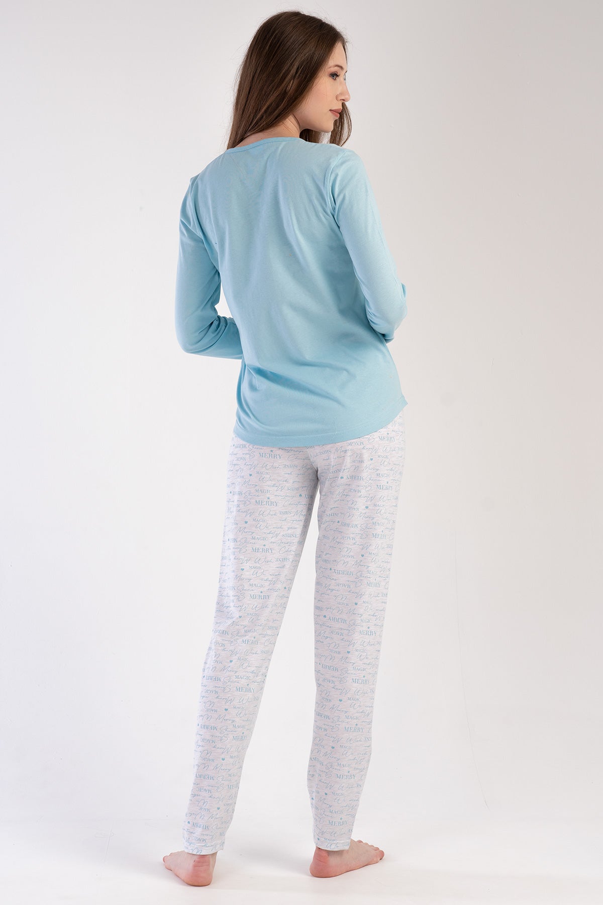 Woman Supreme Crystal Blue Pyjama Set