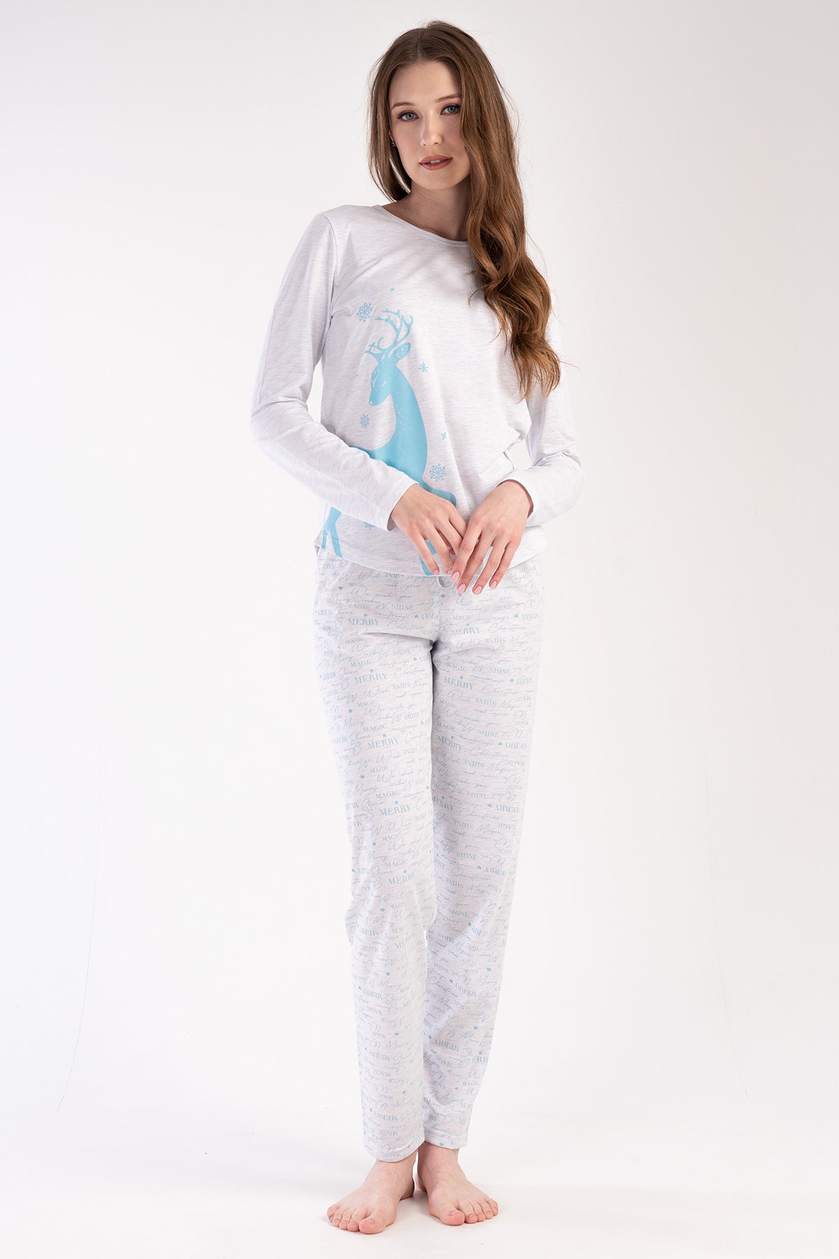 Woman Supreme Crystal Blue Pyjama Set
