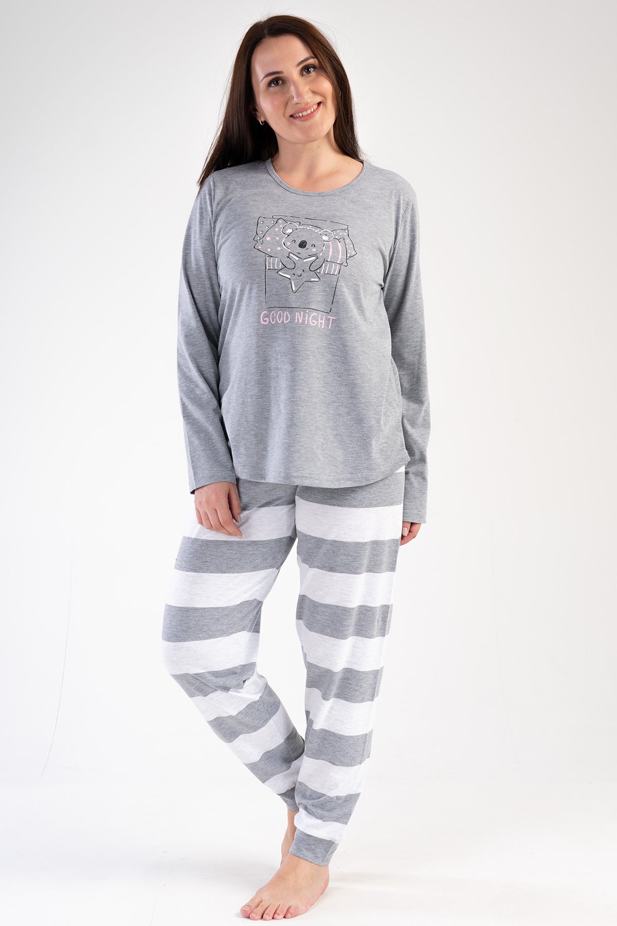 Woman Big Size Good Night Pyjama Set