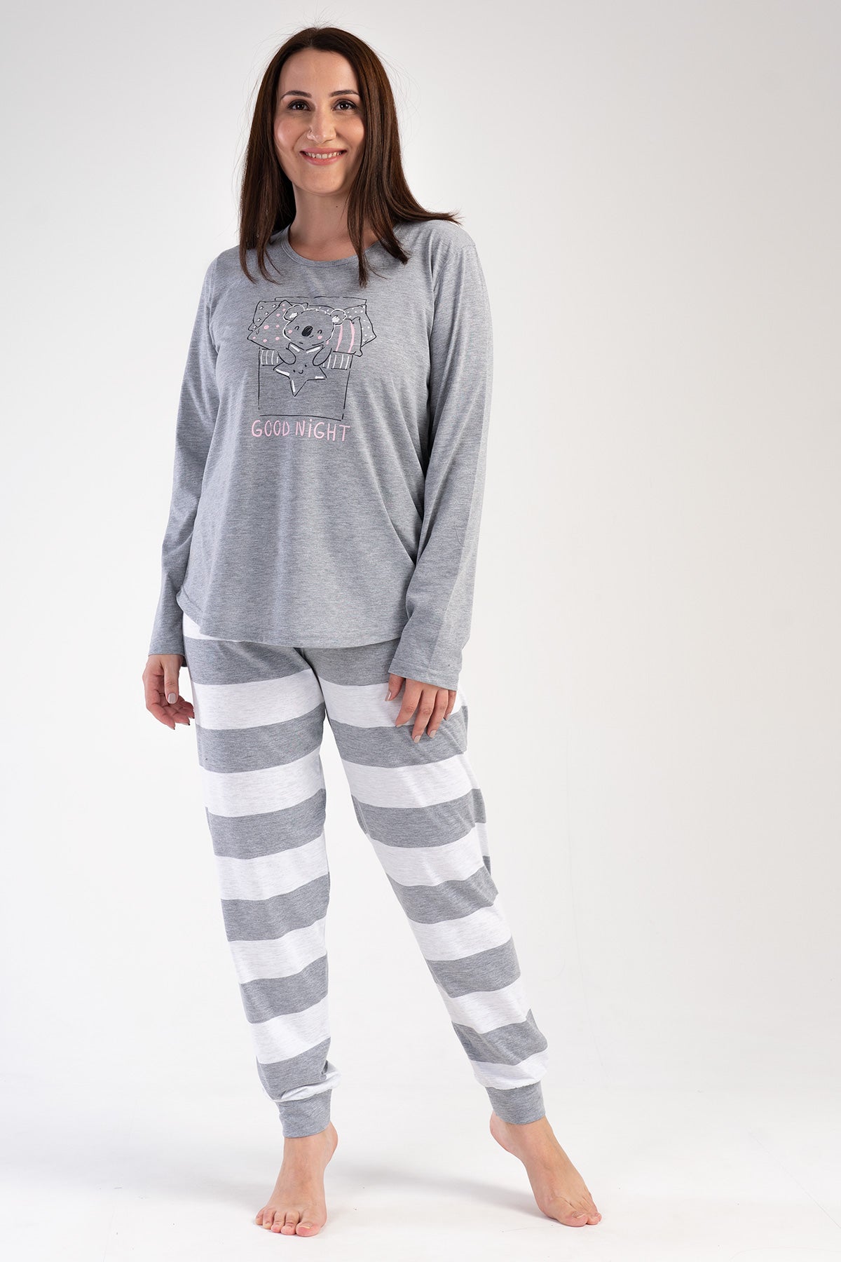 Woman Big Size Good Night Pyjama Set