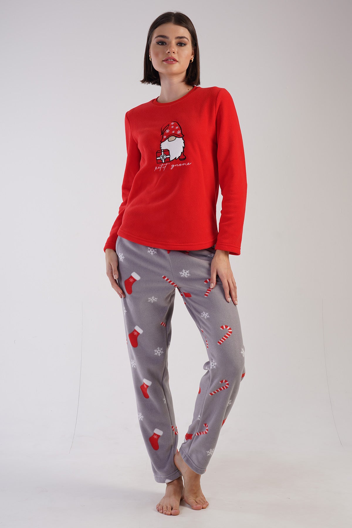 Woman Christ Fleece Christmas Pyjama Set