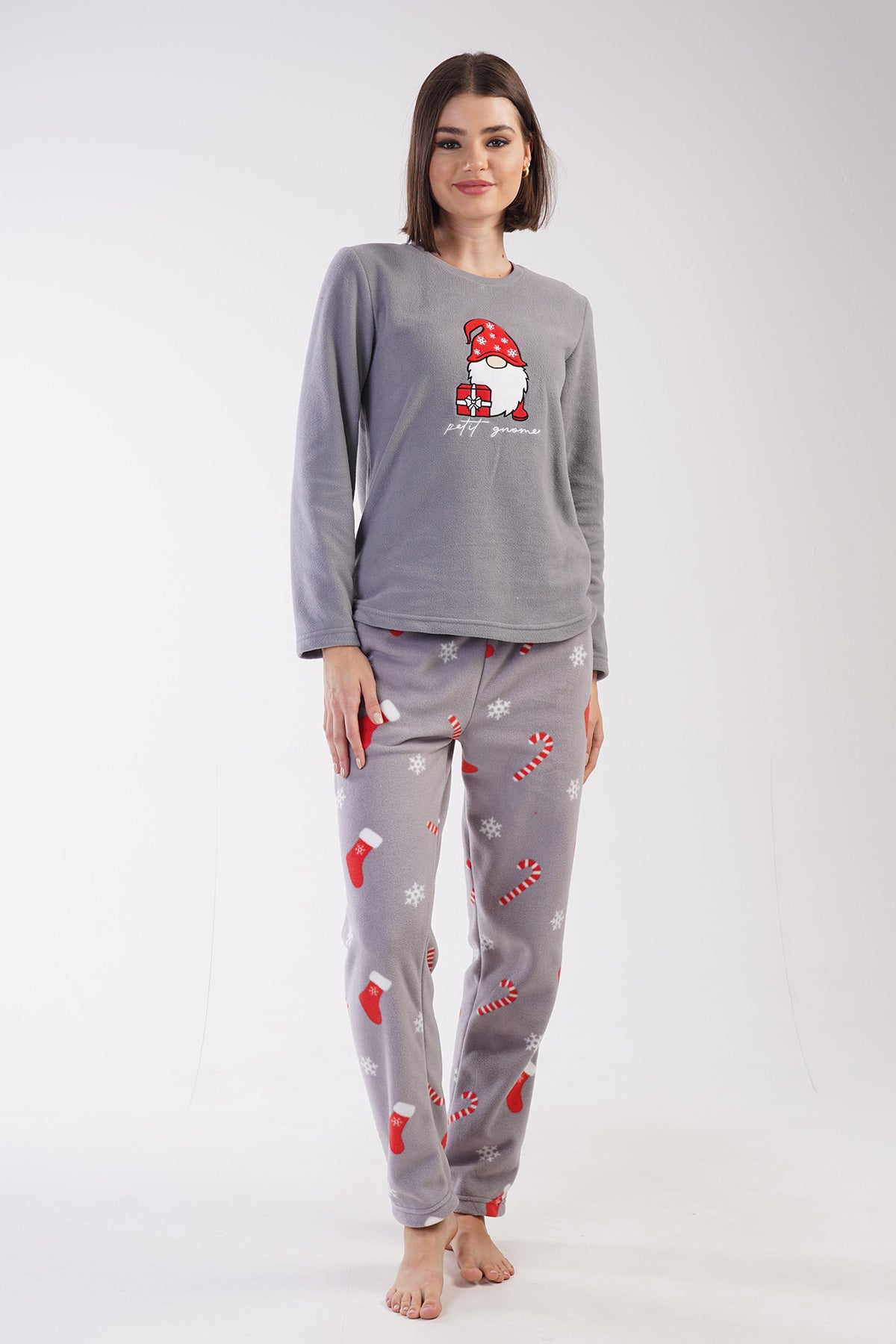 Woman Christ Fleece Christmas Pyjama Set