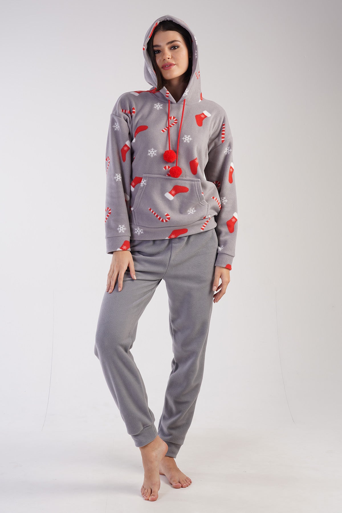 Woman Tenna Fleece Christmas Pyjama Set