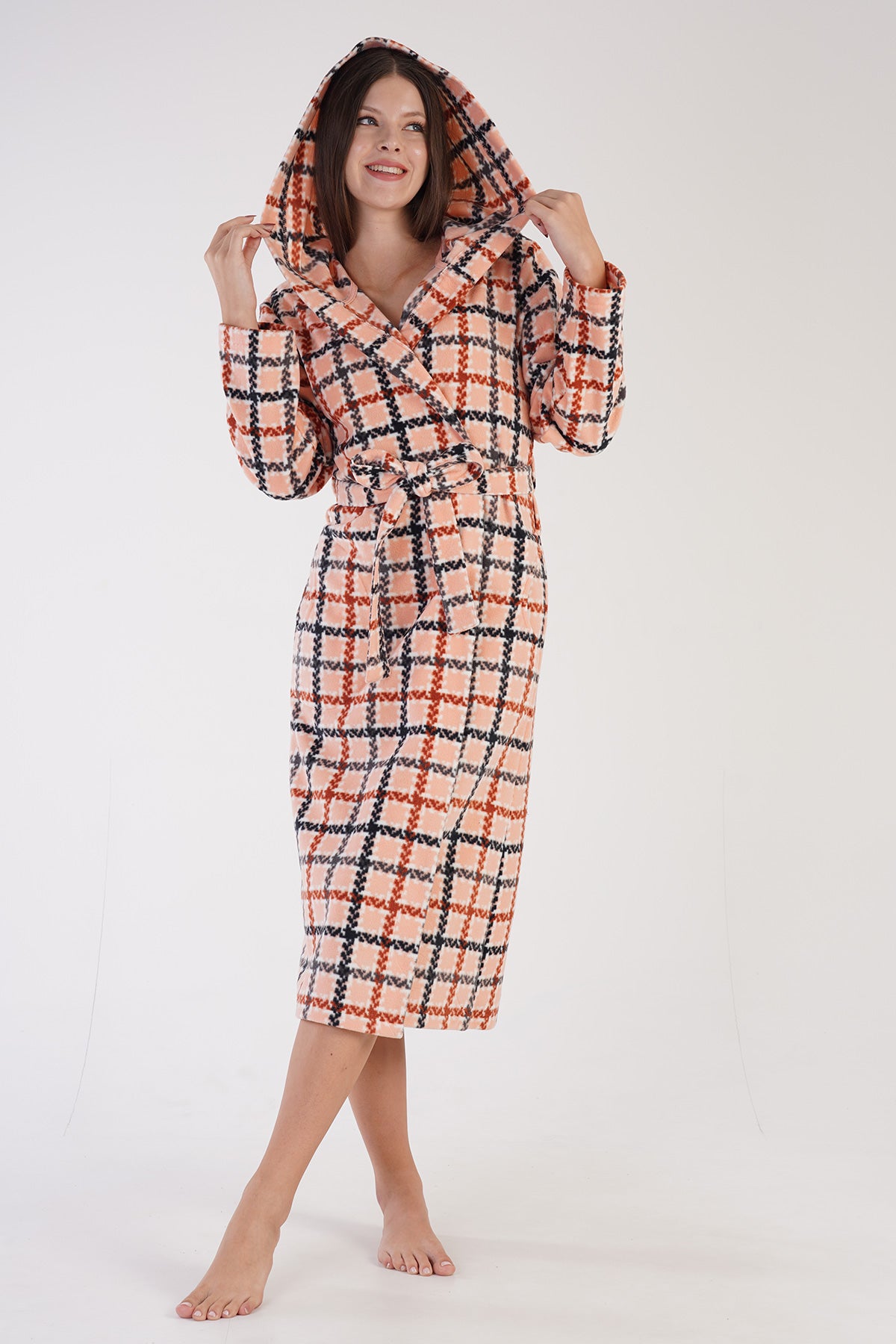 Woman Fleece Cute Dressing Gown