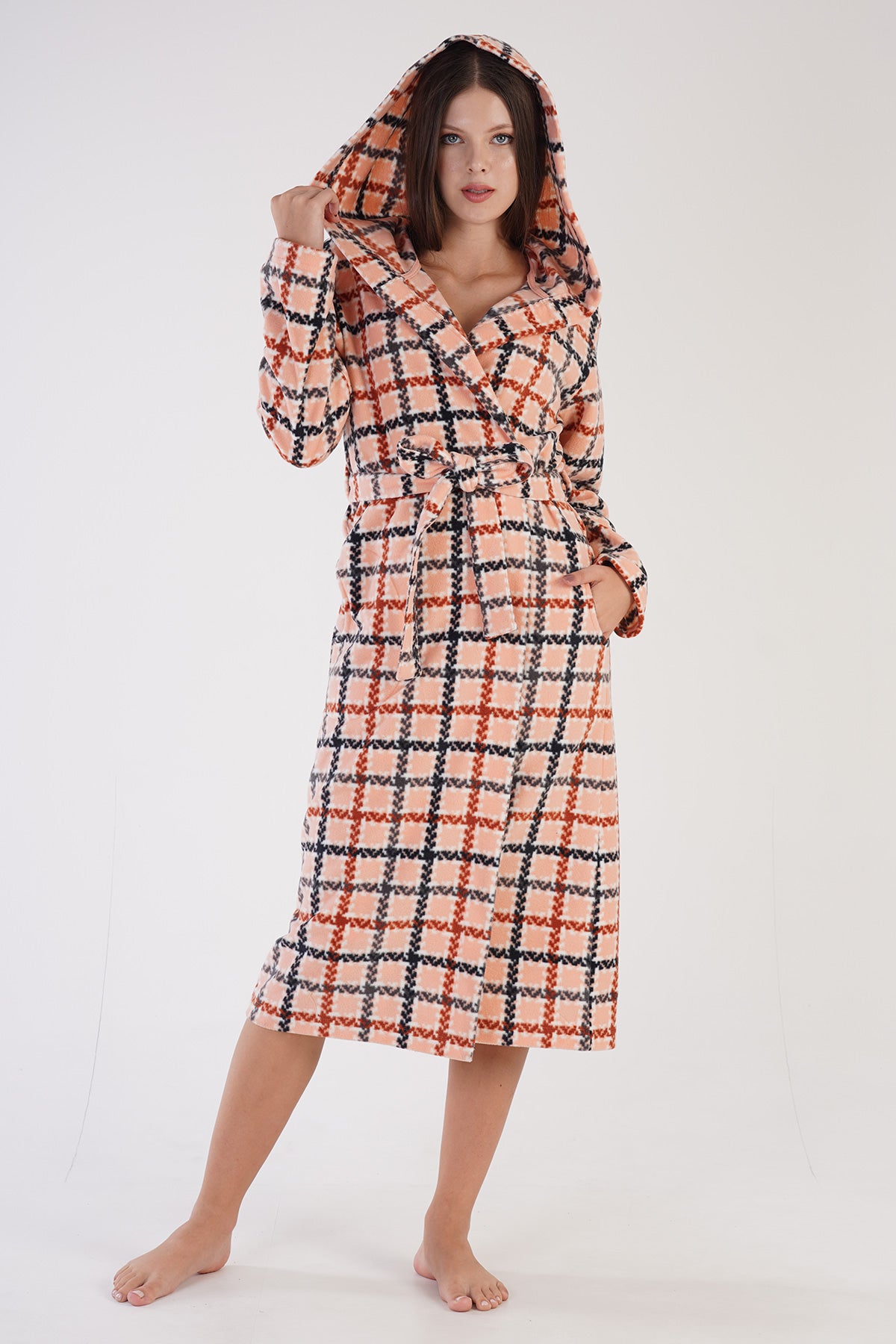 Woman Fleece Cute Dressing Gown