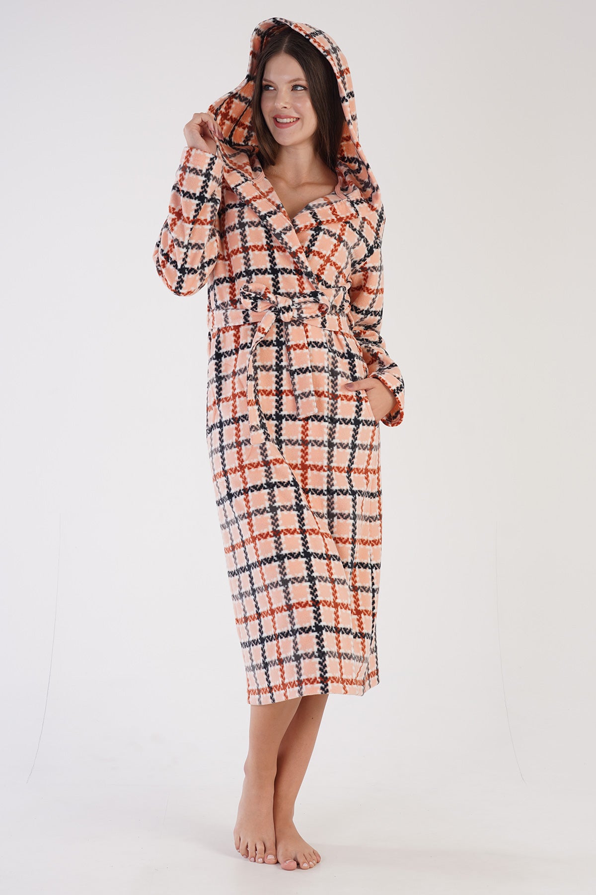 Woman Fleece Cute Dressing Gown