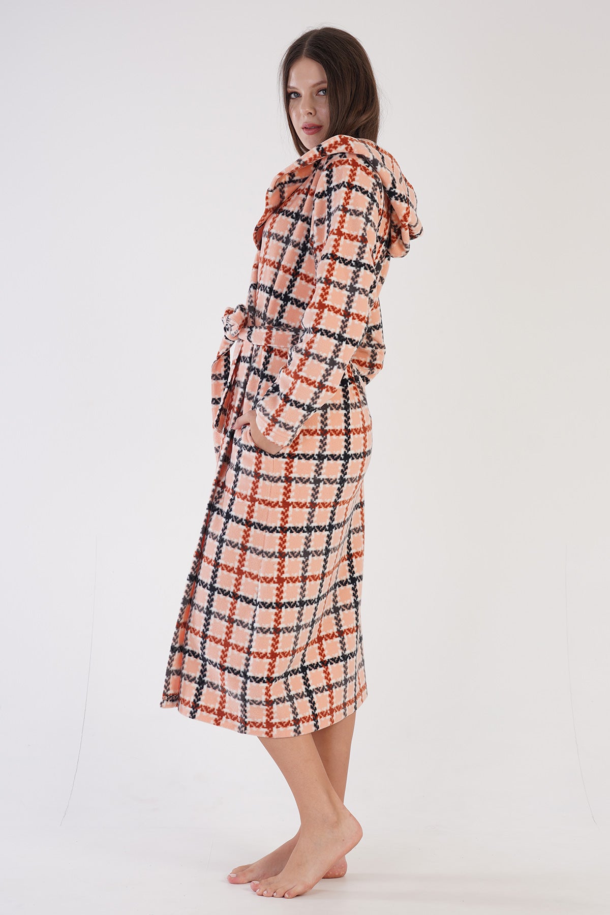 Woman Fleece Cute Dressing Gown