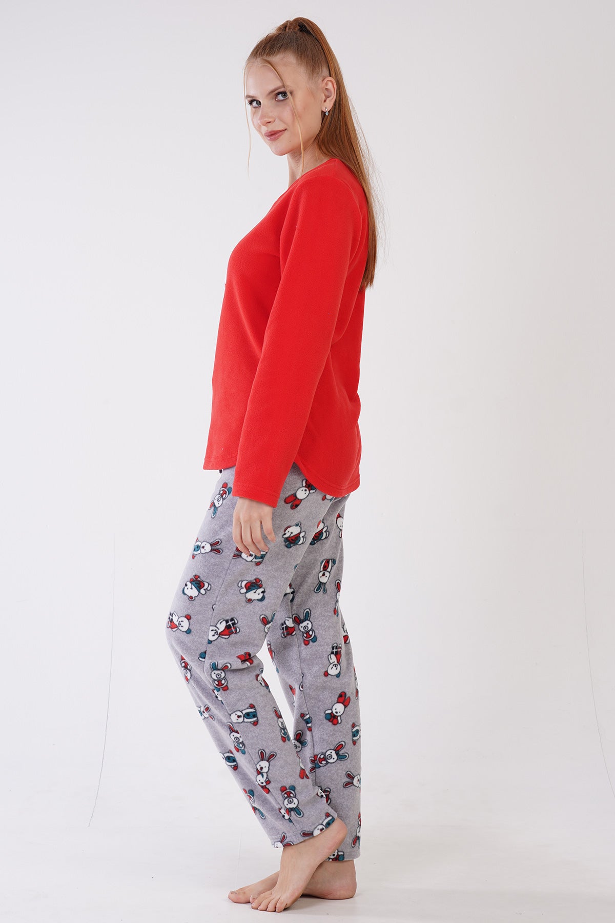 Woman Aila Fleece Long Sleeve Pyjama Set