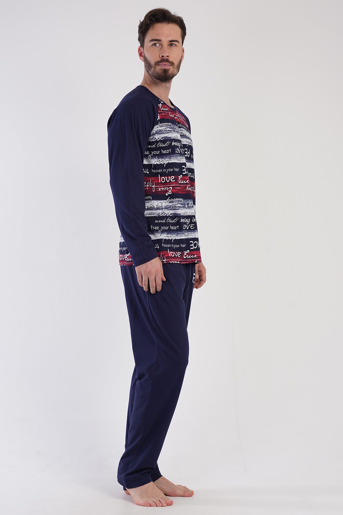 Man Supreme Peace Pocket Detail Pyjama Set