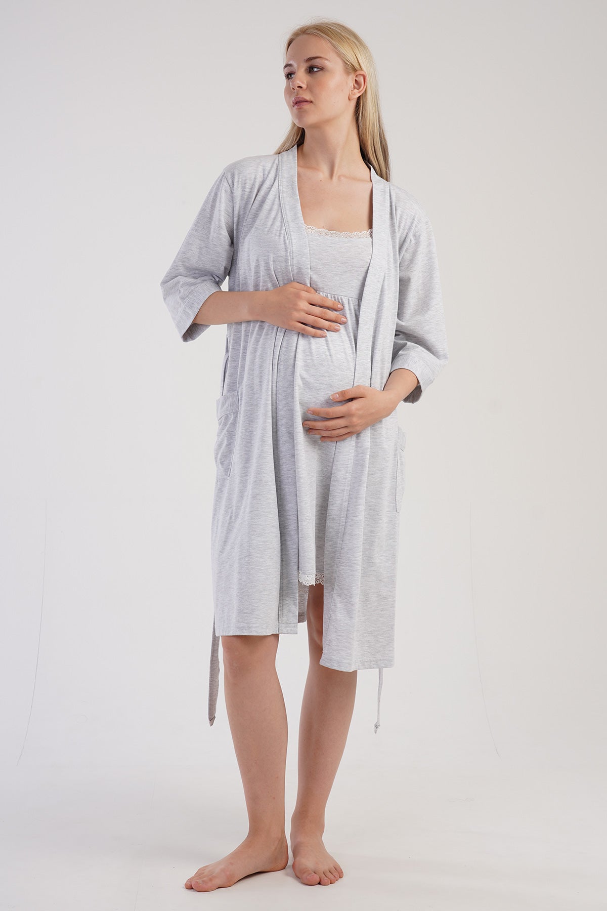 Woman Supreme Helly Pregnant Dressing Gown Set