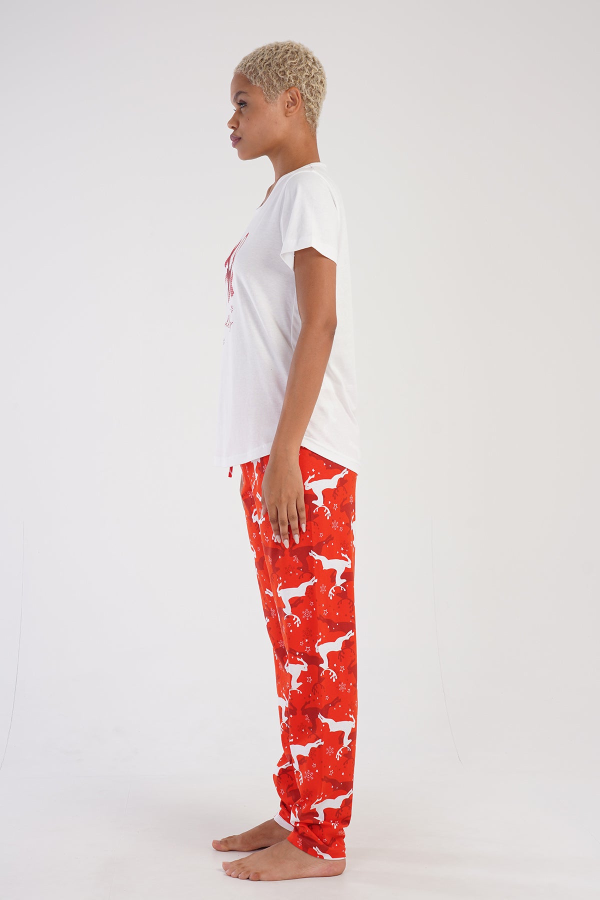 KADIN P.SUPREM O YAKA KISA KOL ETEGI OVAL PIJAMA TAKIM