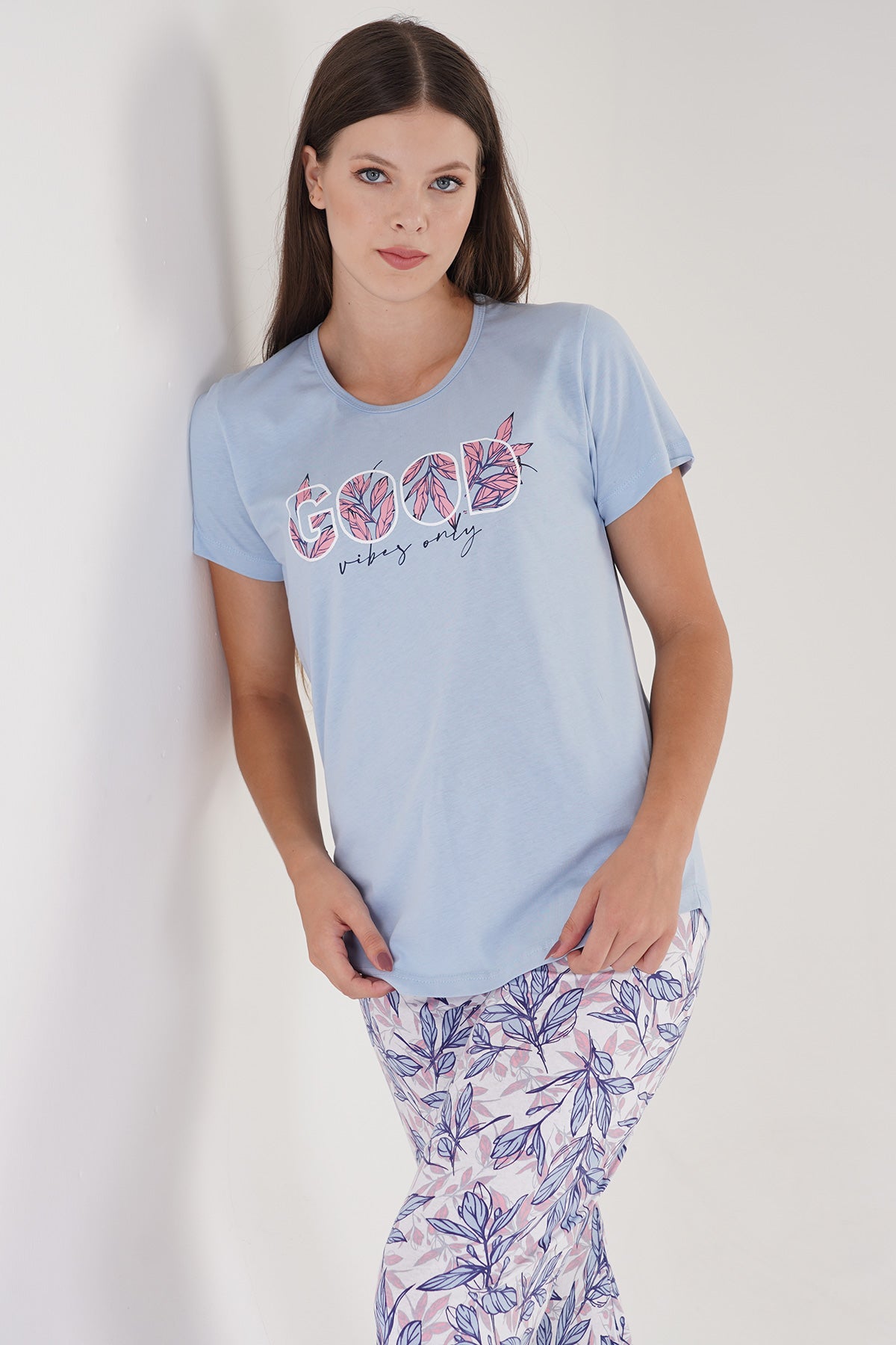 KADIN P.SUPREM O YAKA KISA KOL ETEGI OVAL PIJAMA TAKIM