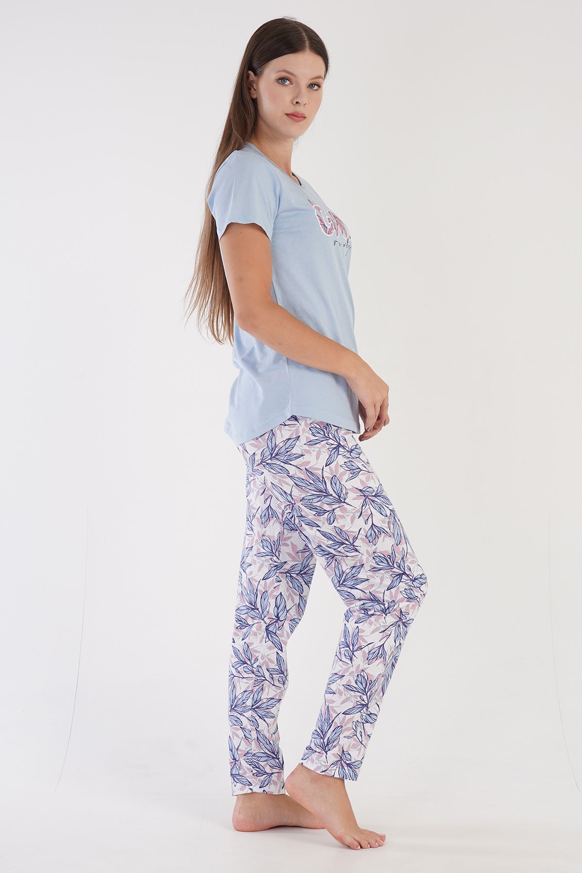 KADIN P.SUPREM O YAKA KISA KOL ETEGI OVAL PIJAMA TAKIM
