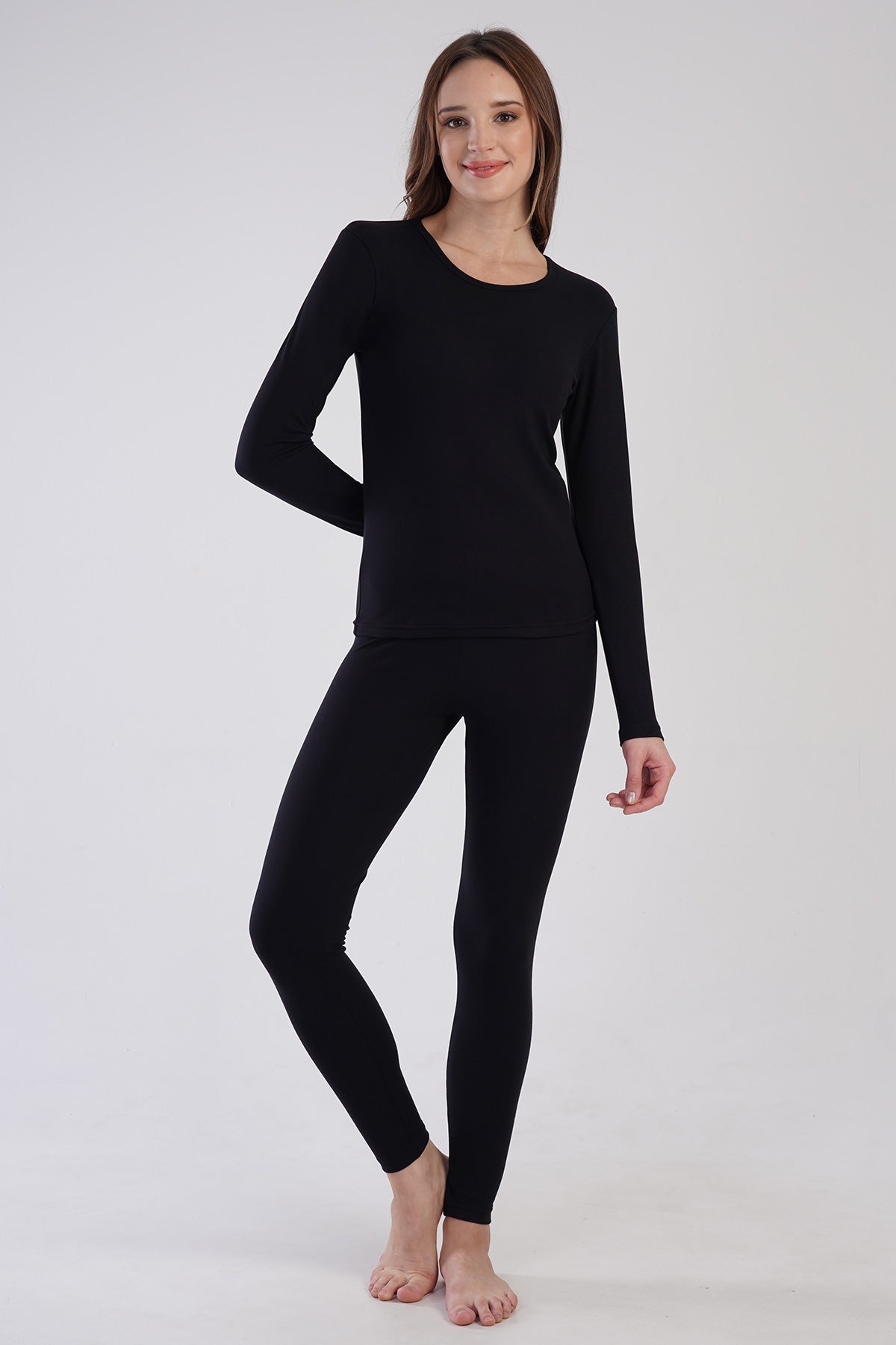 KADIN COMFORT O YAKA UZUN KOL ICLIK TAKIM