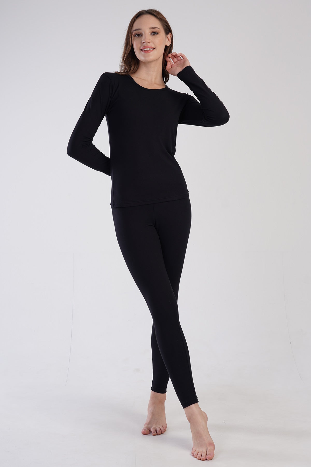 KADIN COMFORT O YAKA UZUN KOL ICLIK TAKIM