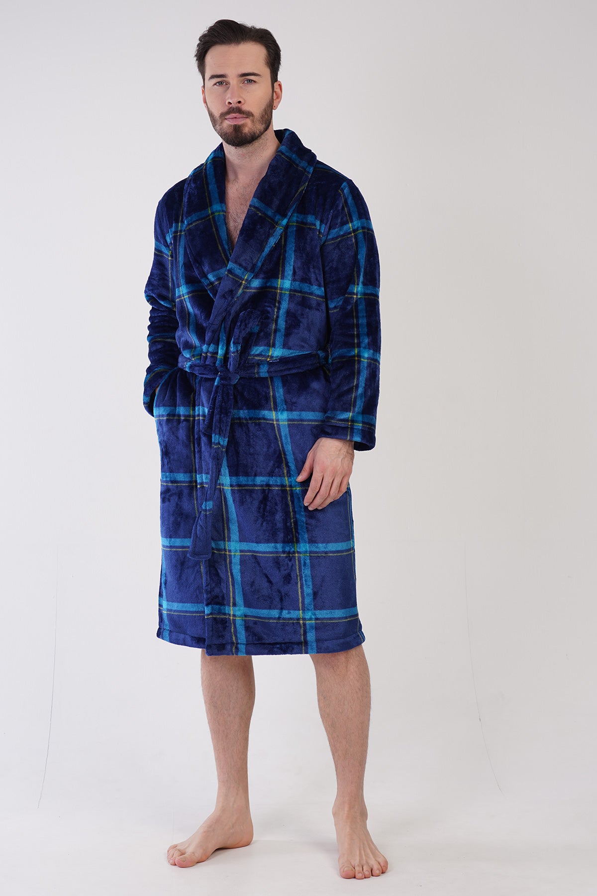 ERKEK SOFT SAL YAKA UZUN KOL CEPLI SABAHLIK