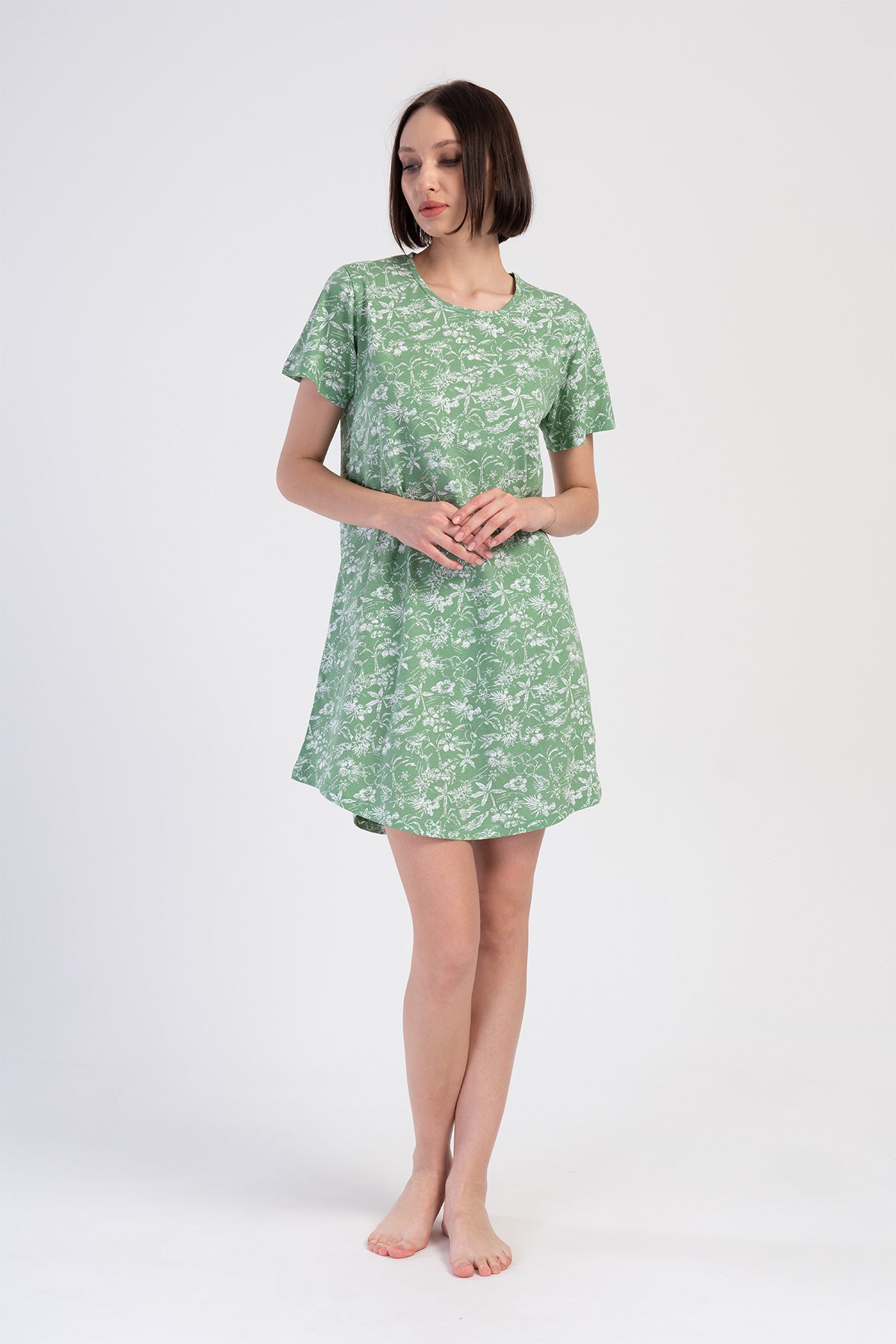 KADIN P.SUPREM O YAKA KISA KOL ETEGI OVAL TUNIK