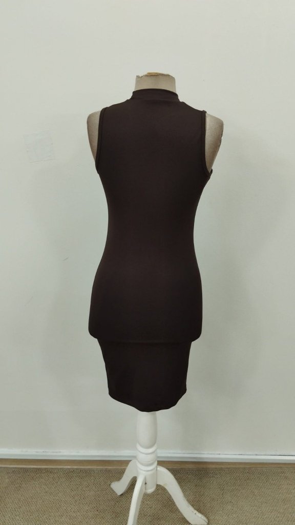 Kadın Kolsuz Balıkçı Yaka Kısa Dalgıç Elbise , 31569