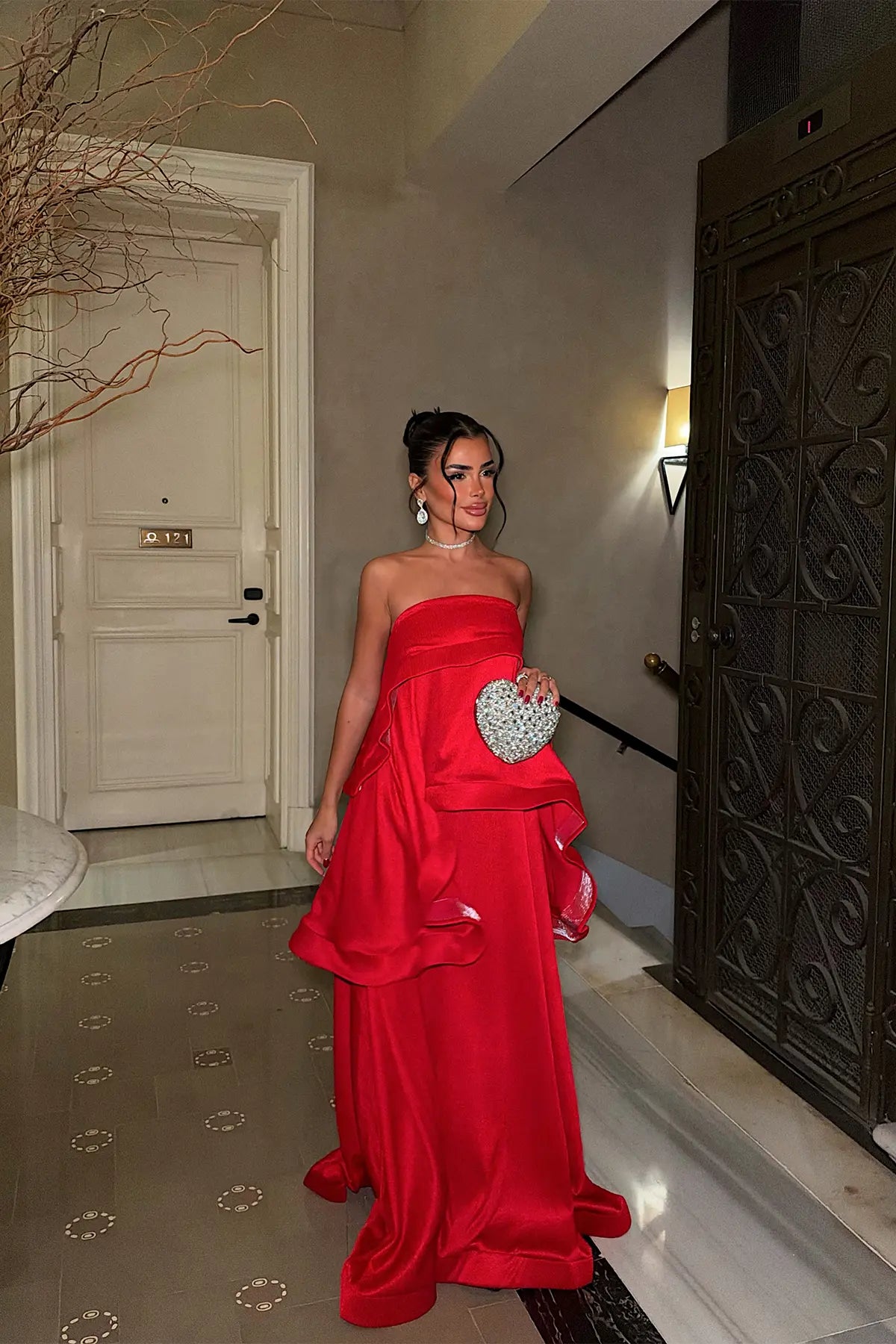 Kırmızı Uzun Elbise