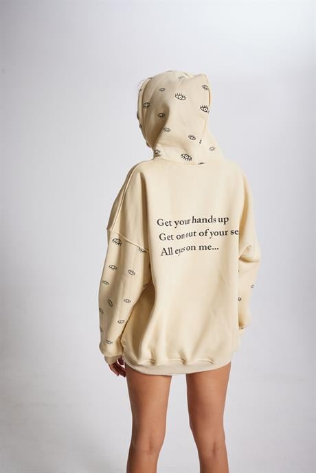 Eye Sweatshirt Bej Bej STD