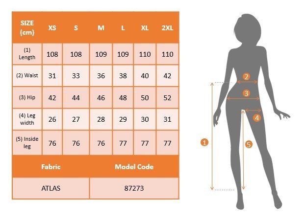 Kadın Yüksek Bel Kemersiz Atlas Pantolon, 34462