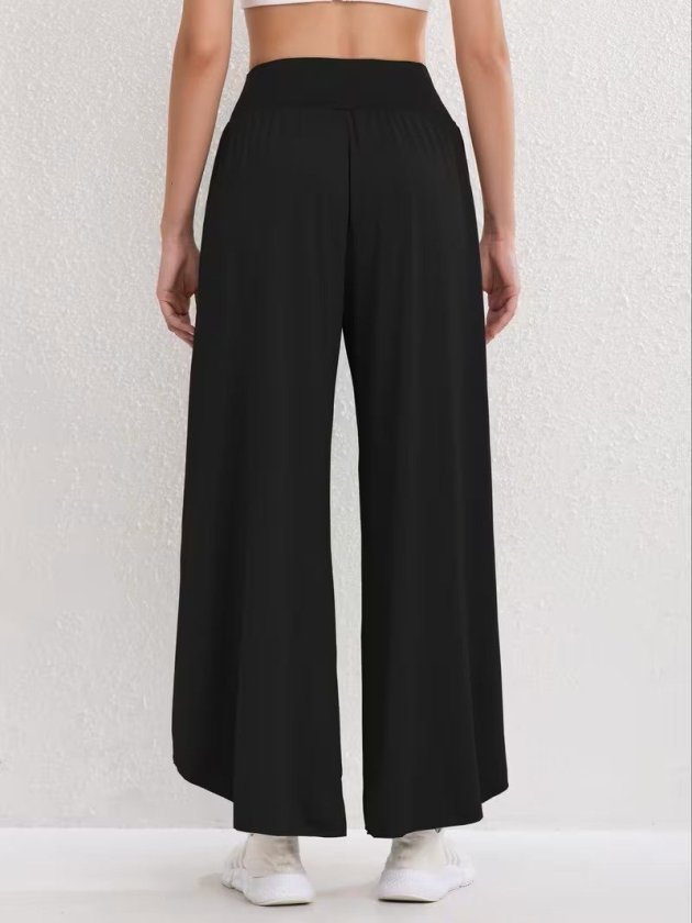 Kadın Yüksel Bel Lastikli önden çapraz Detaylı Sandy Pantolon, 35312