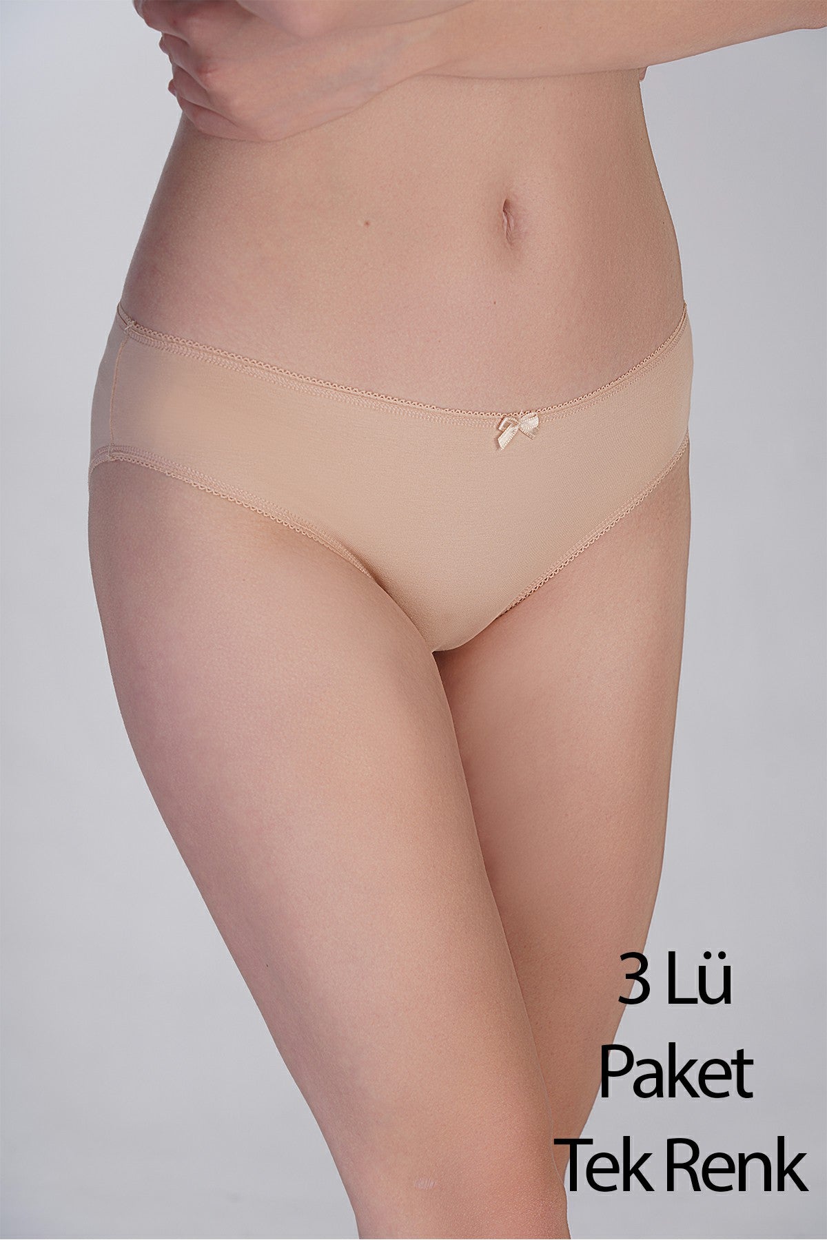 Kadın Bikini Penye 3 lü Külot