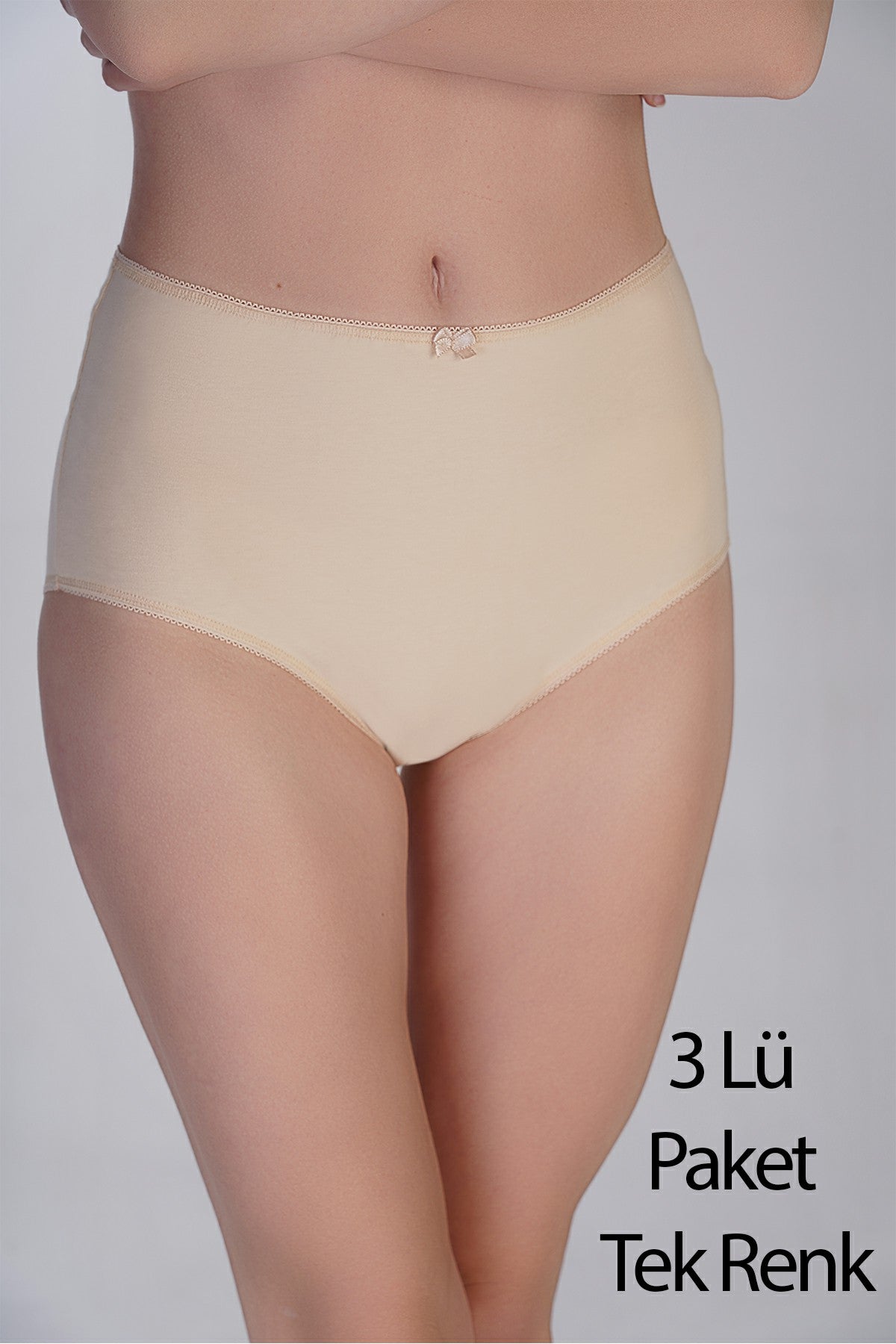 Kadın Yüksel Bel Bato Penye 3 lü Külot