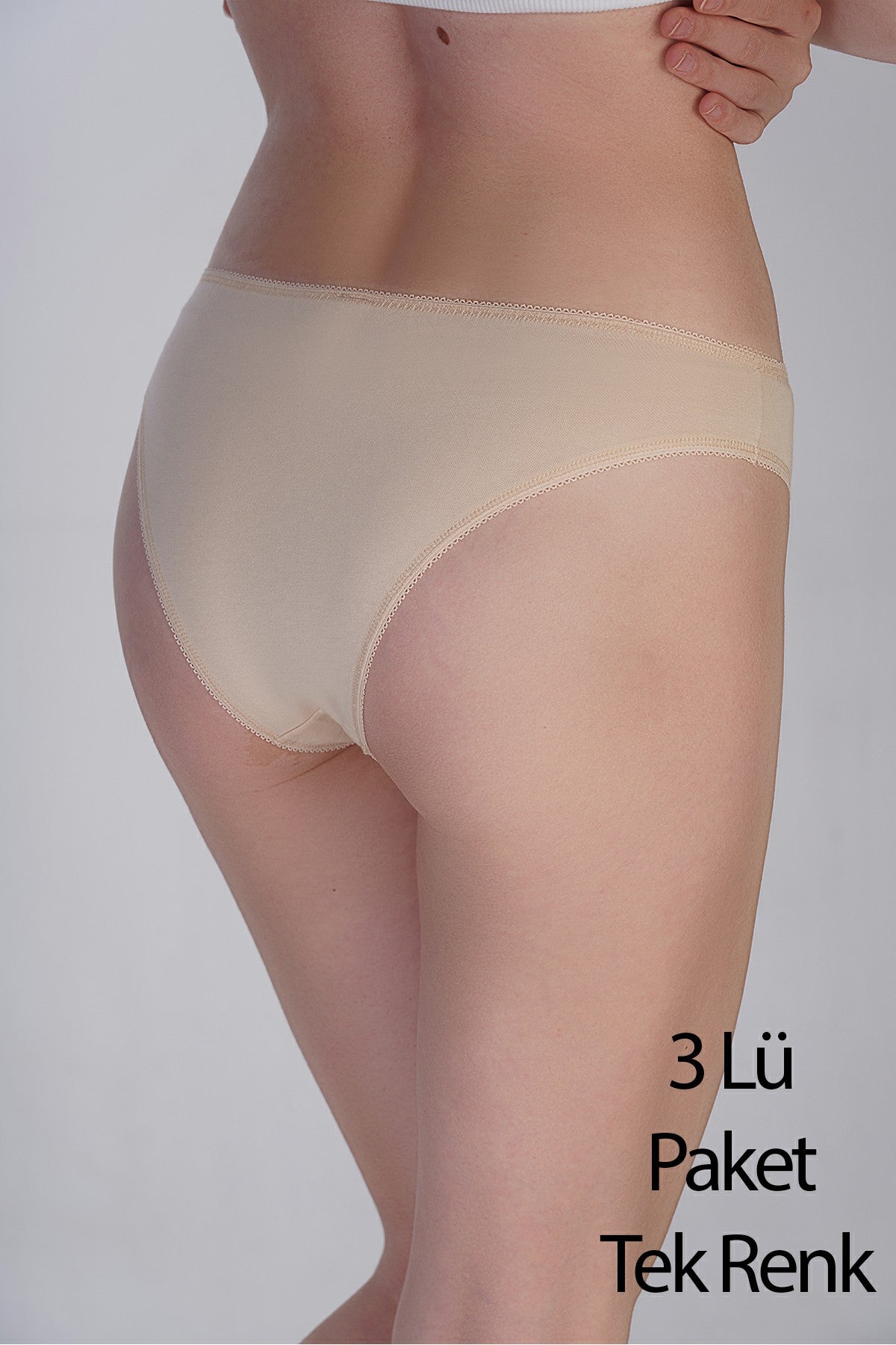 Kadın Brazilian Penye 3 lü Külot