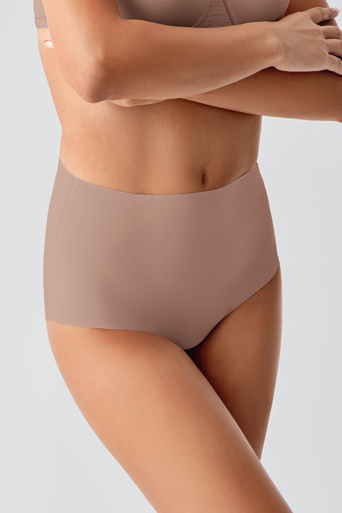 Kadın Yüksel Bel Bato Lazer Kesim Külot