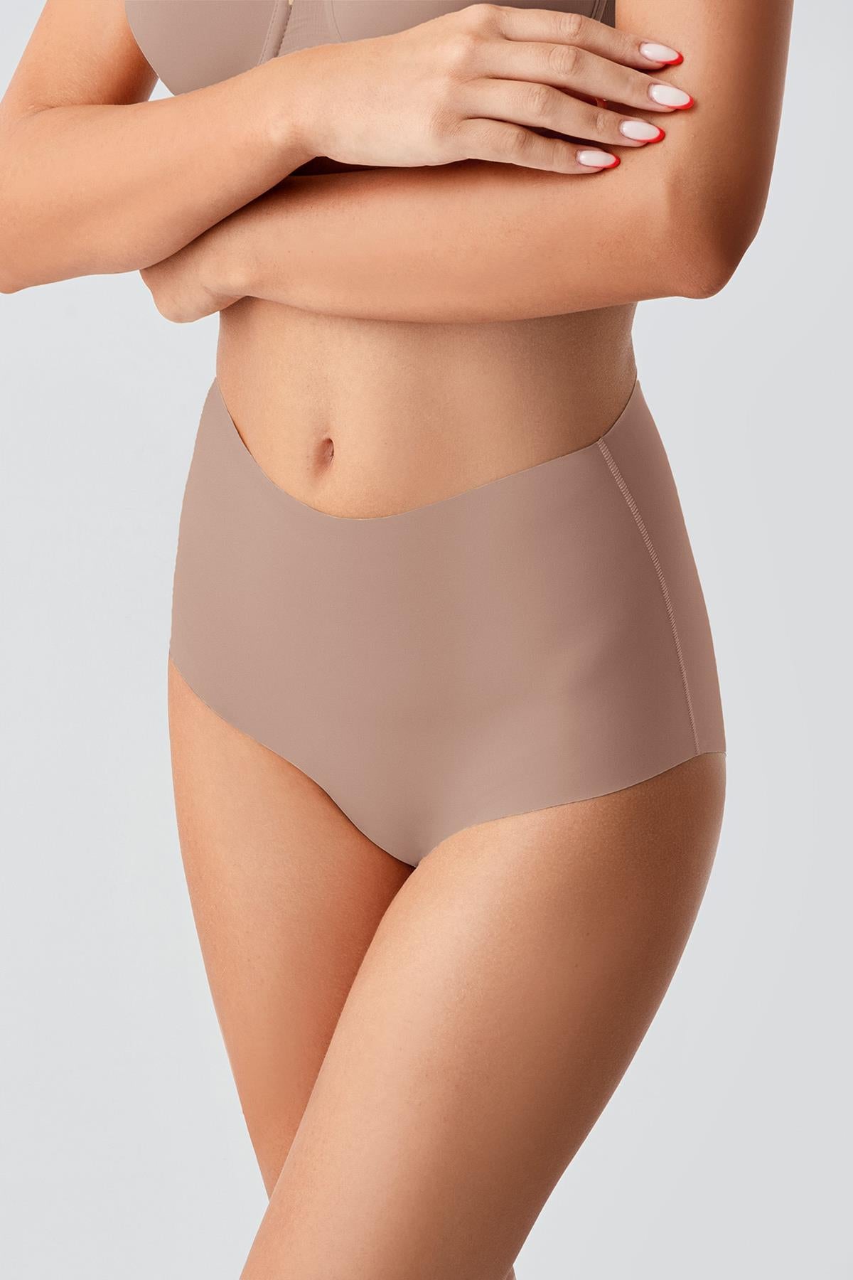 Kadın Yüksel Bel Bato Lazer Kesim Külot