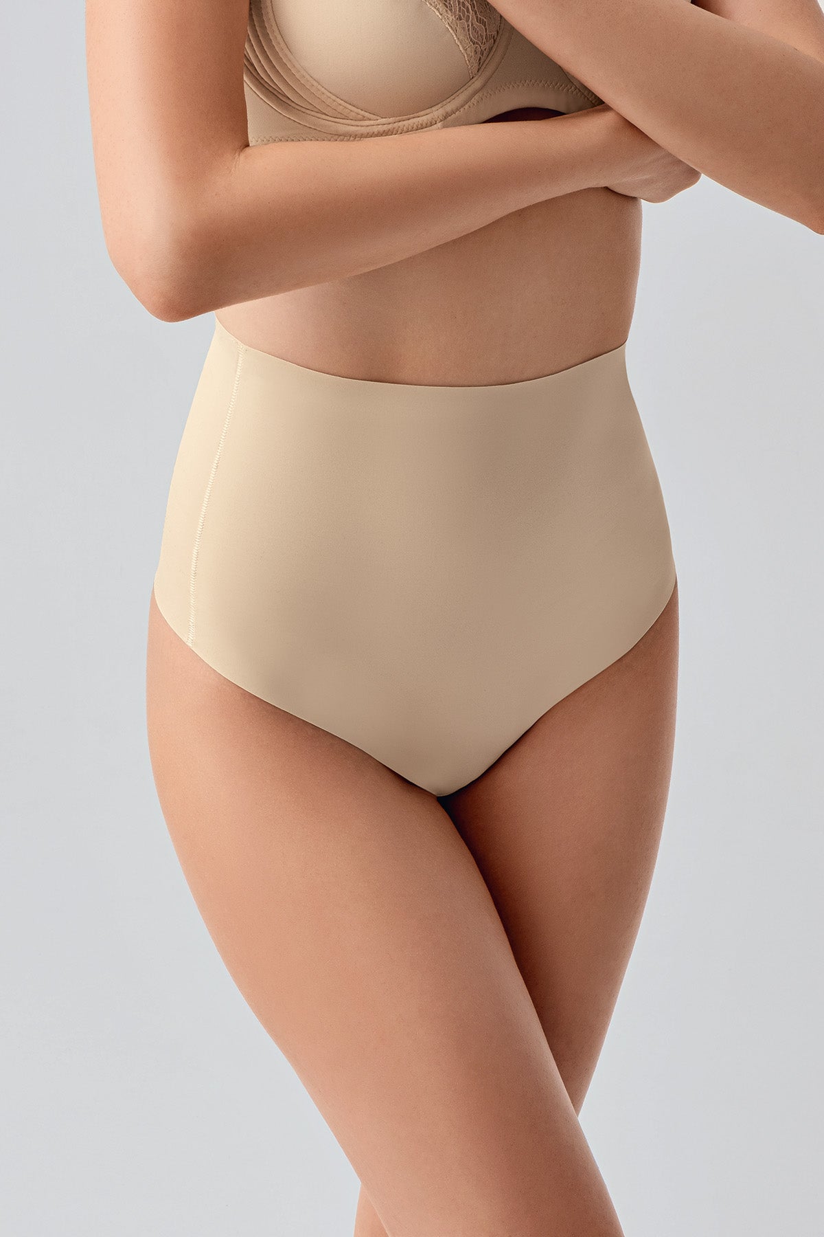 Kadın Yuksek Bel String Lazer Kesim Külot