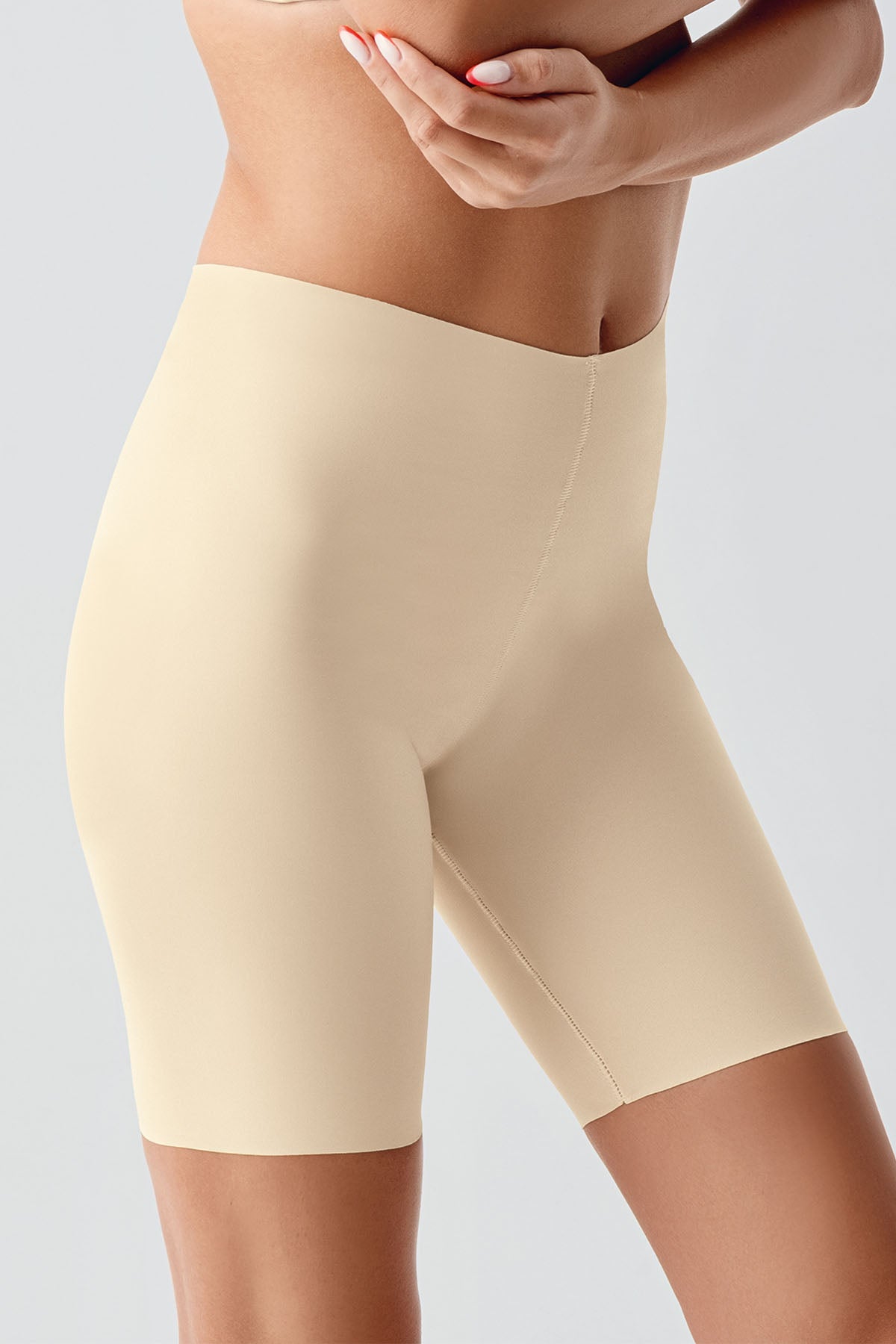 Dikişsiz Toparlayıcı Yüksek Bel Lazer Kesim Şortlu Korse