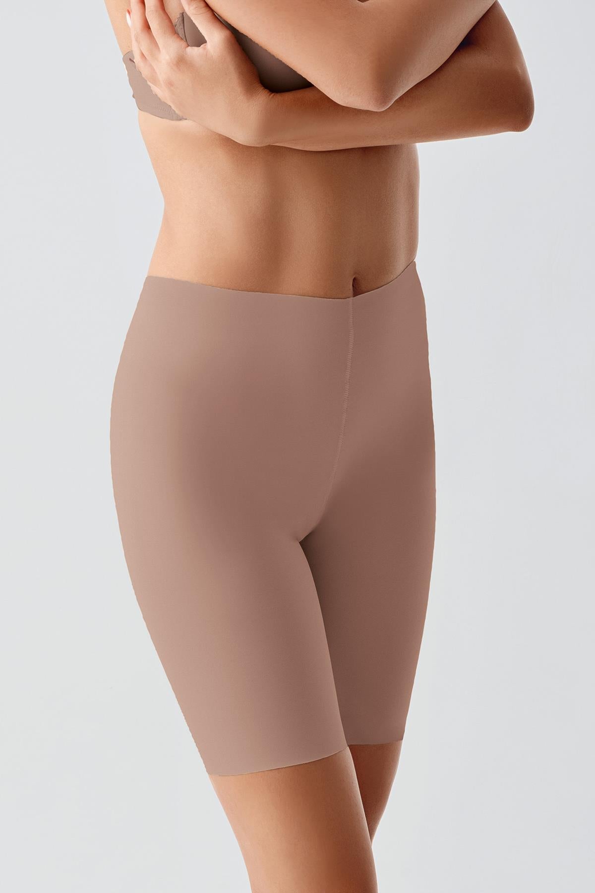 Dikişsiz Toparlayıcı Yüksek Bel Lazer Kesim Şortlu Korse