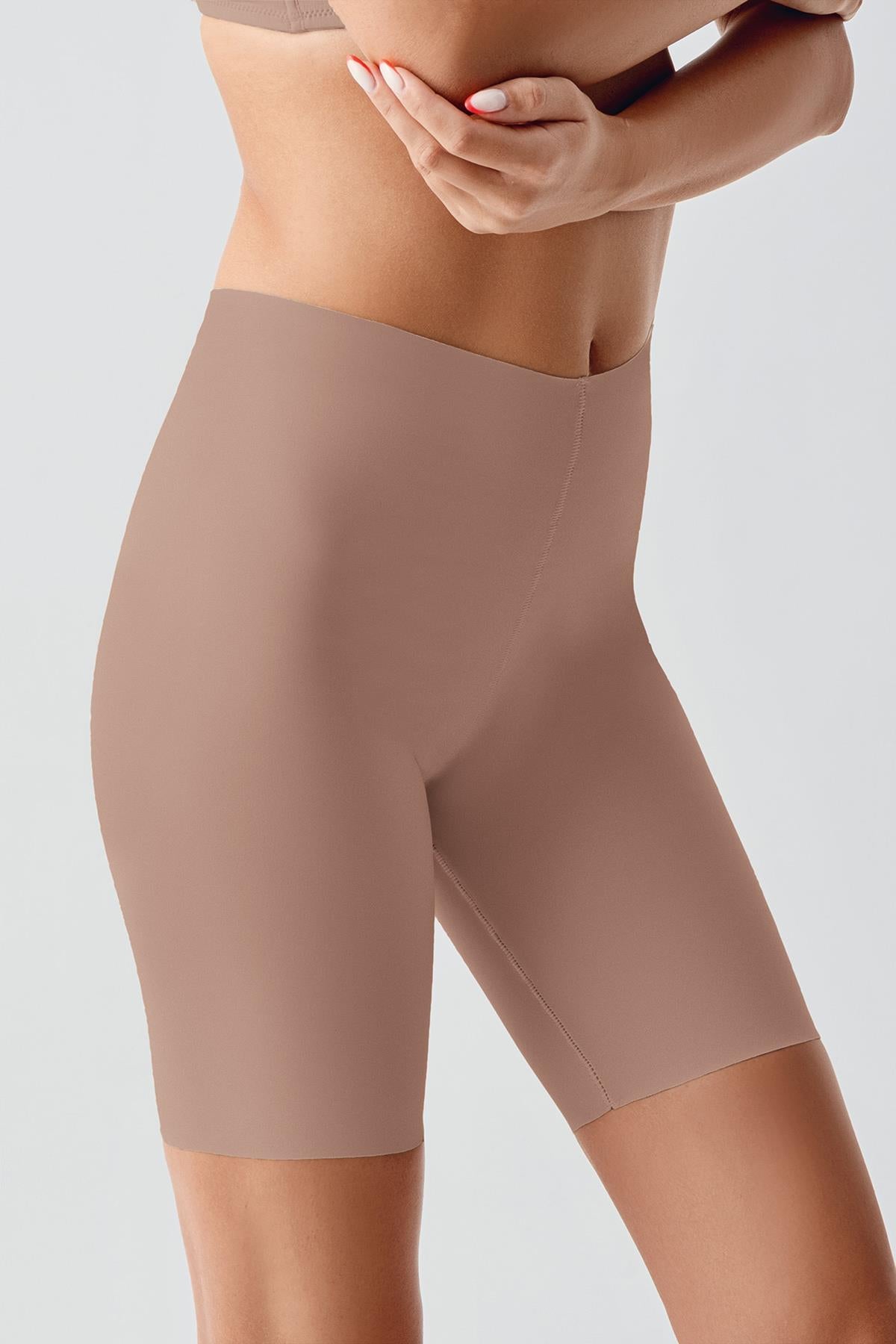 Dikişsiz Toparlayıcı Yüksek Bel Lazer Kesim Şortlu Korse