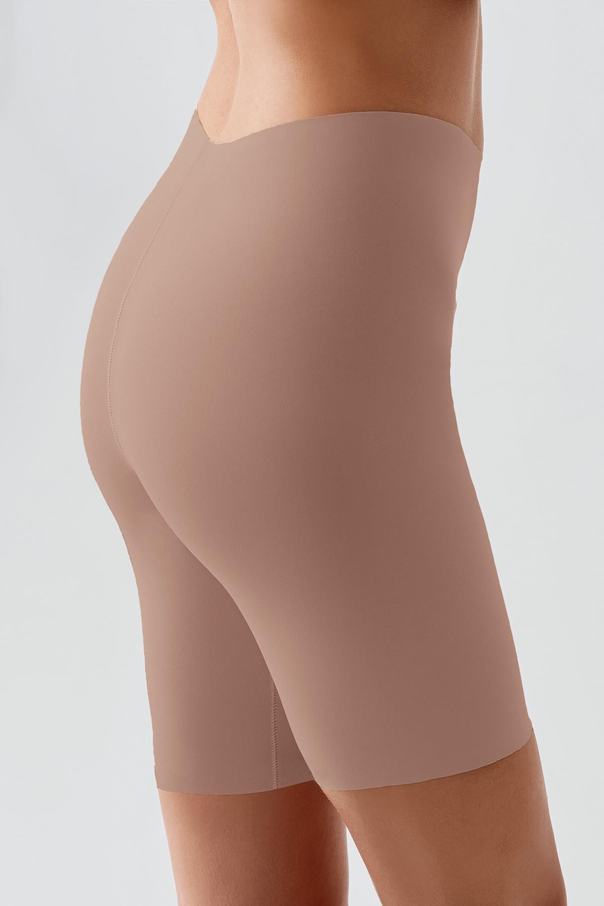 Dikişsiz Toparlayıcı Yüksek Bel Lazer Kesim Şortlu Korse