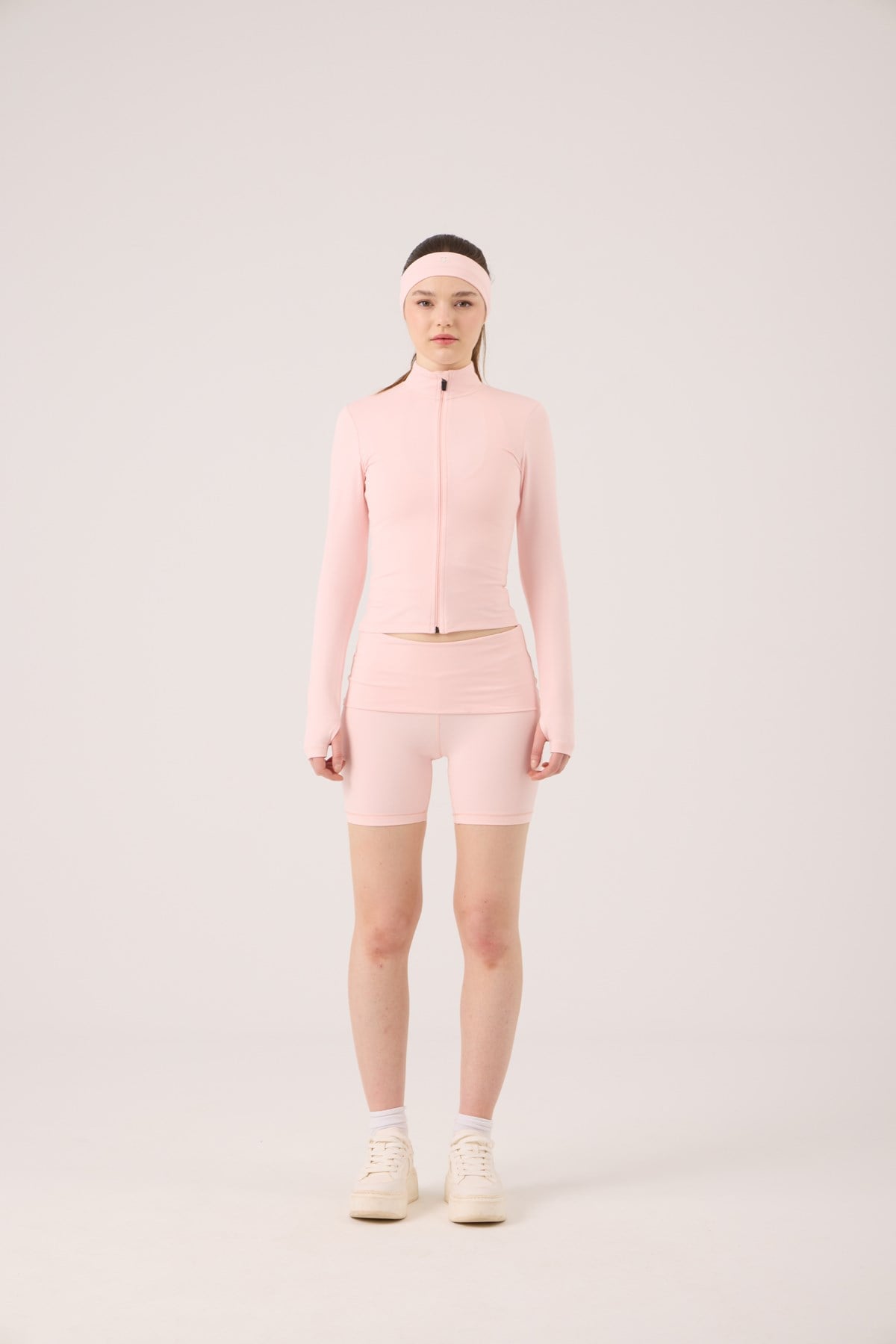 Beli Kıvrımlı Mini Kacie Şort Pembe