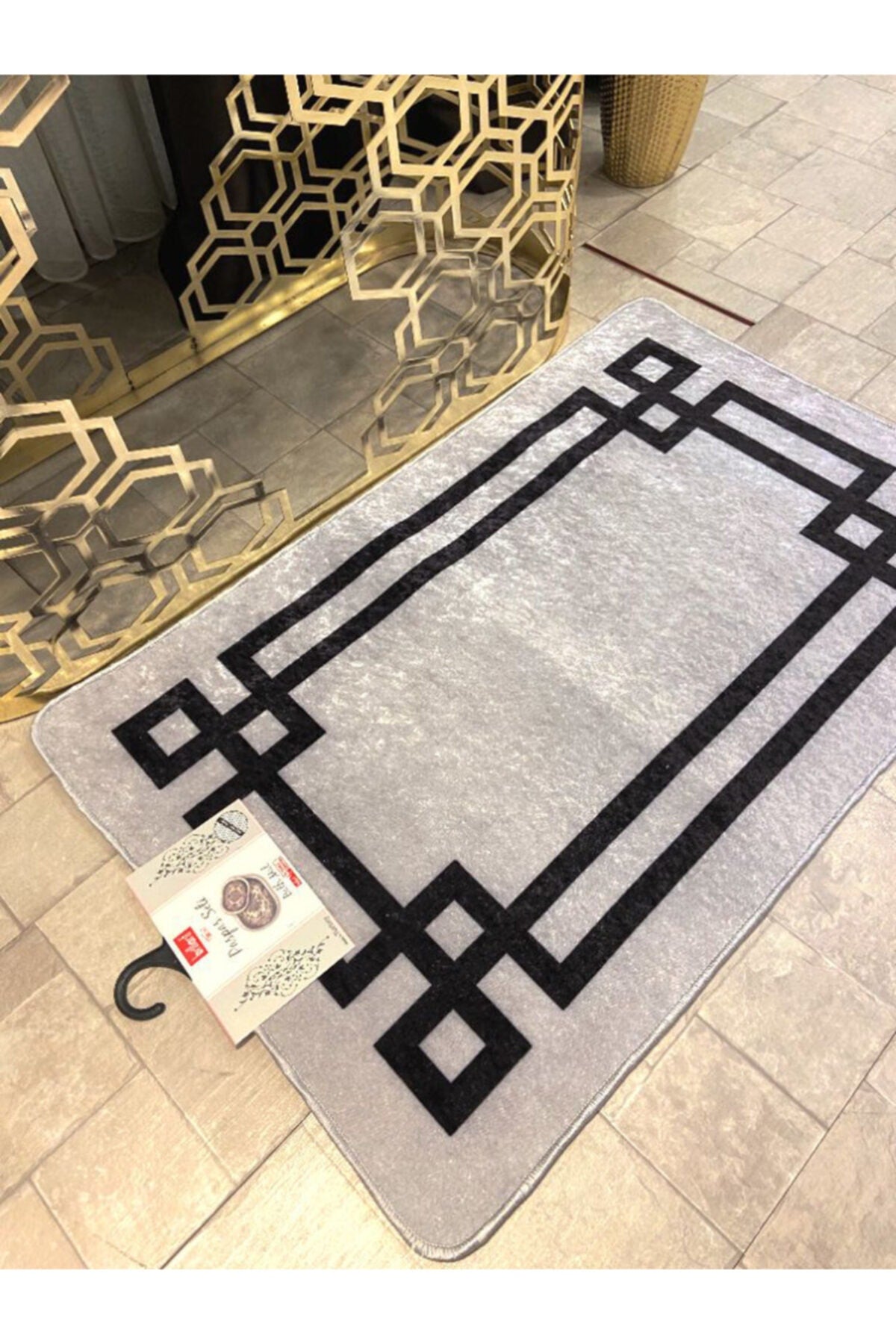 Lateks Taban (60X100 - 60X50) İkili Banyo Paspas Takımı - VİZON KAHVE